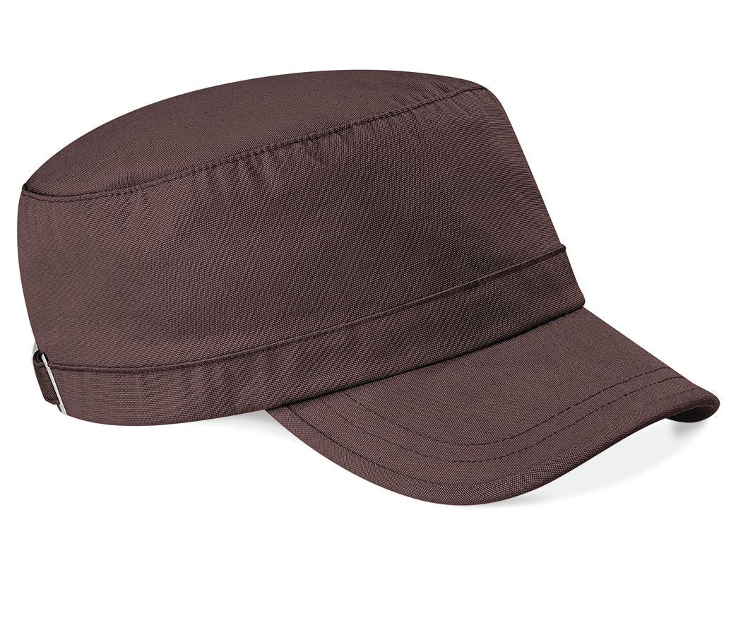 Casquette Armée Coton en Lourd Délavé - Chocolate
