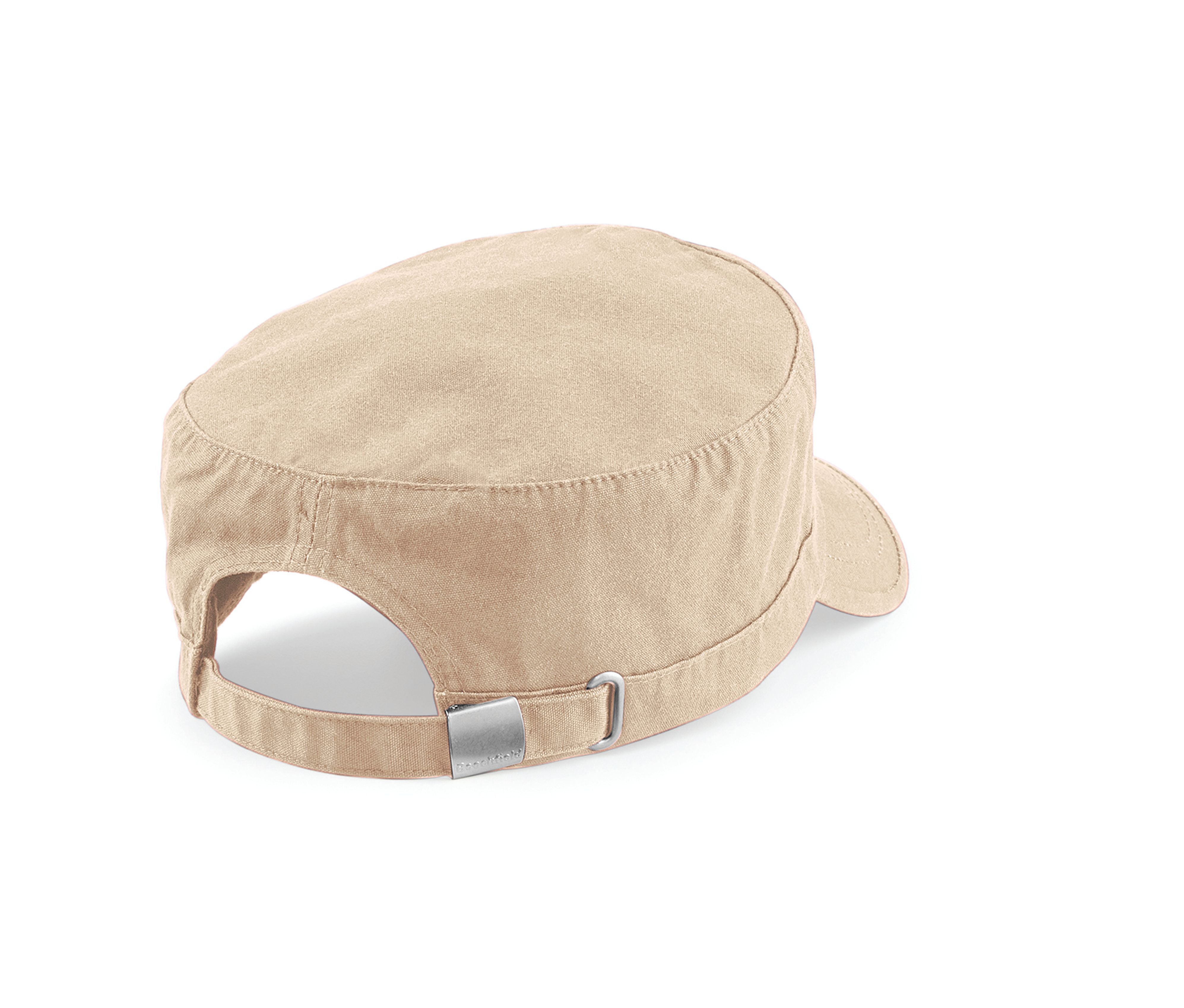 Casquette Armée Coton en Lourd Délavé - Pebble