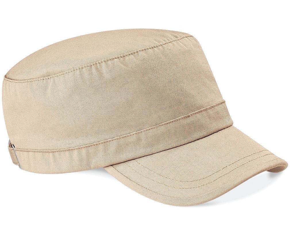 Casquette Armée Coton en Lourd Délavé - Pebble