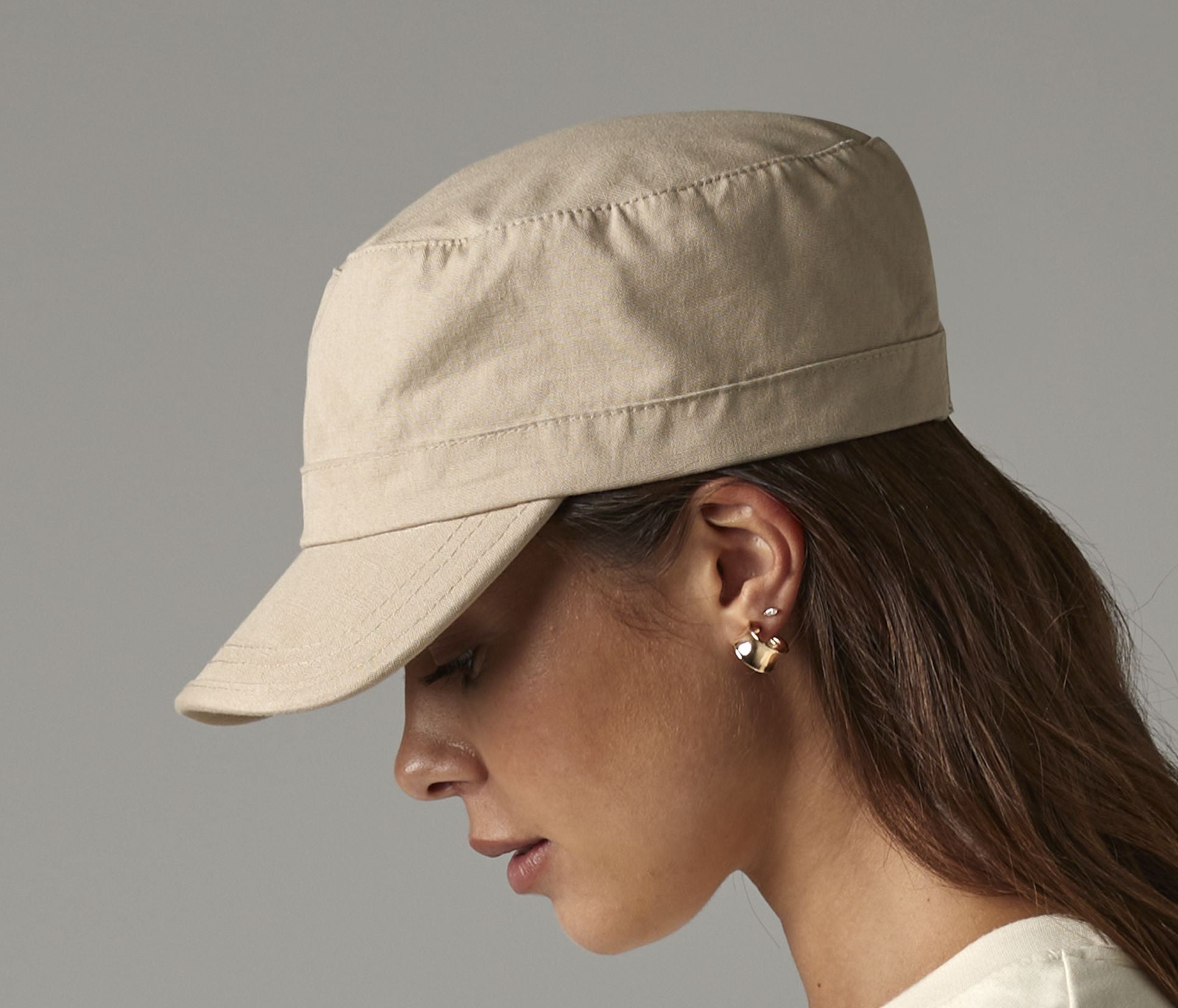 Casquette armée coton en lourd délavé