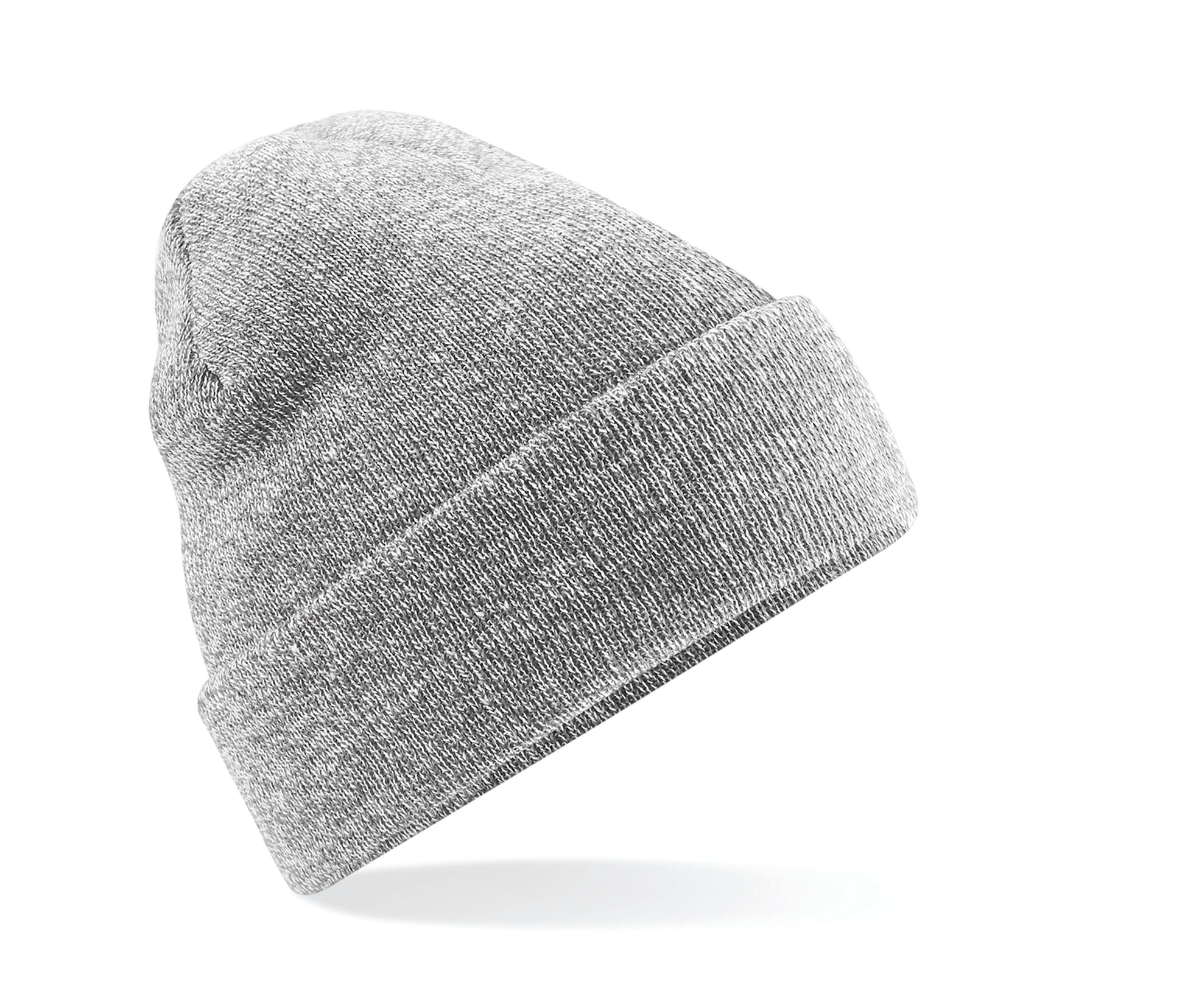 Bonnet Acrylique Avec Rabat - Heather Grey