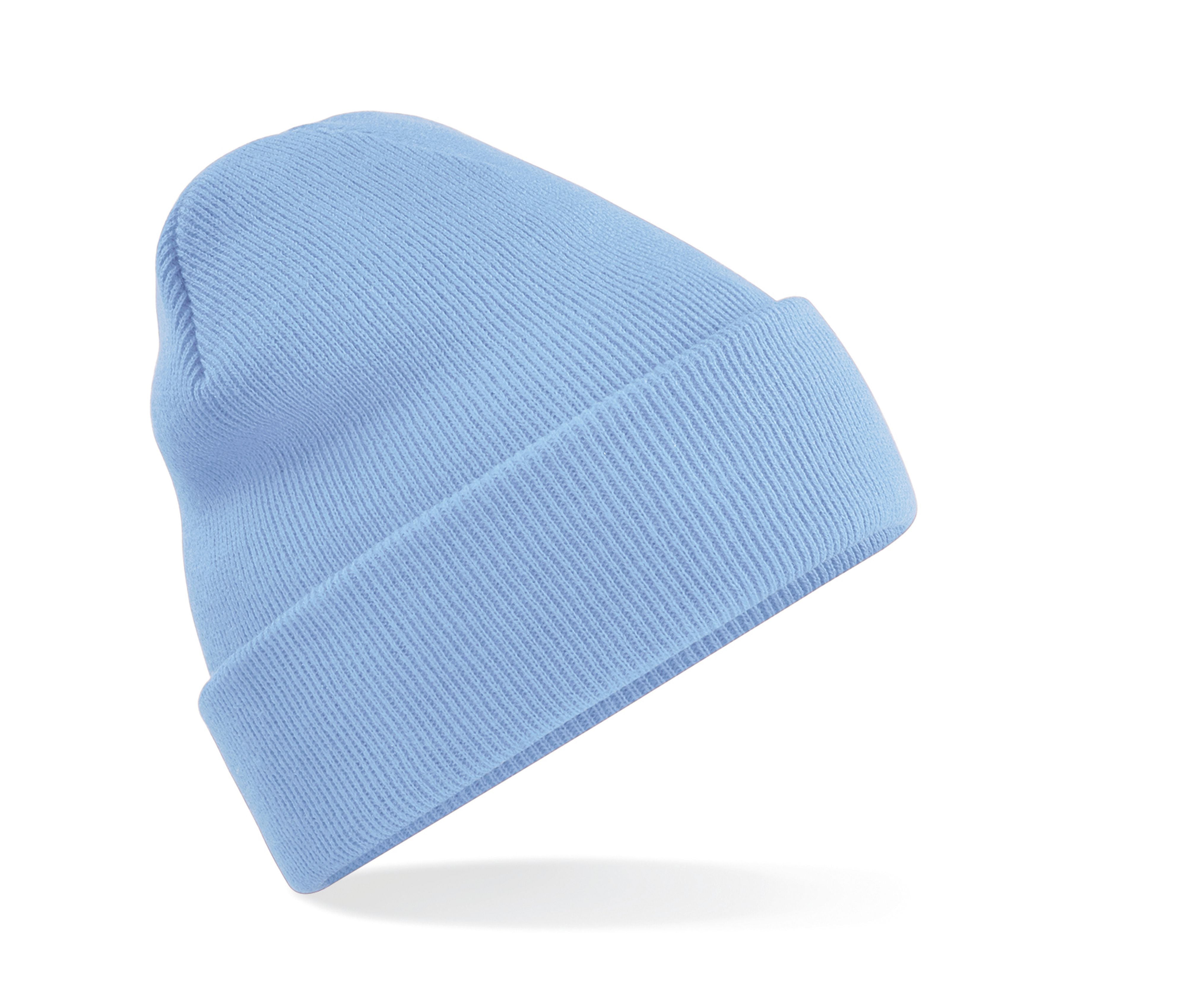 Bonnet Acrylique Avec Rabat - Sky Blue