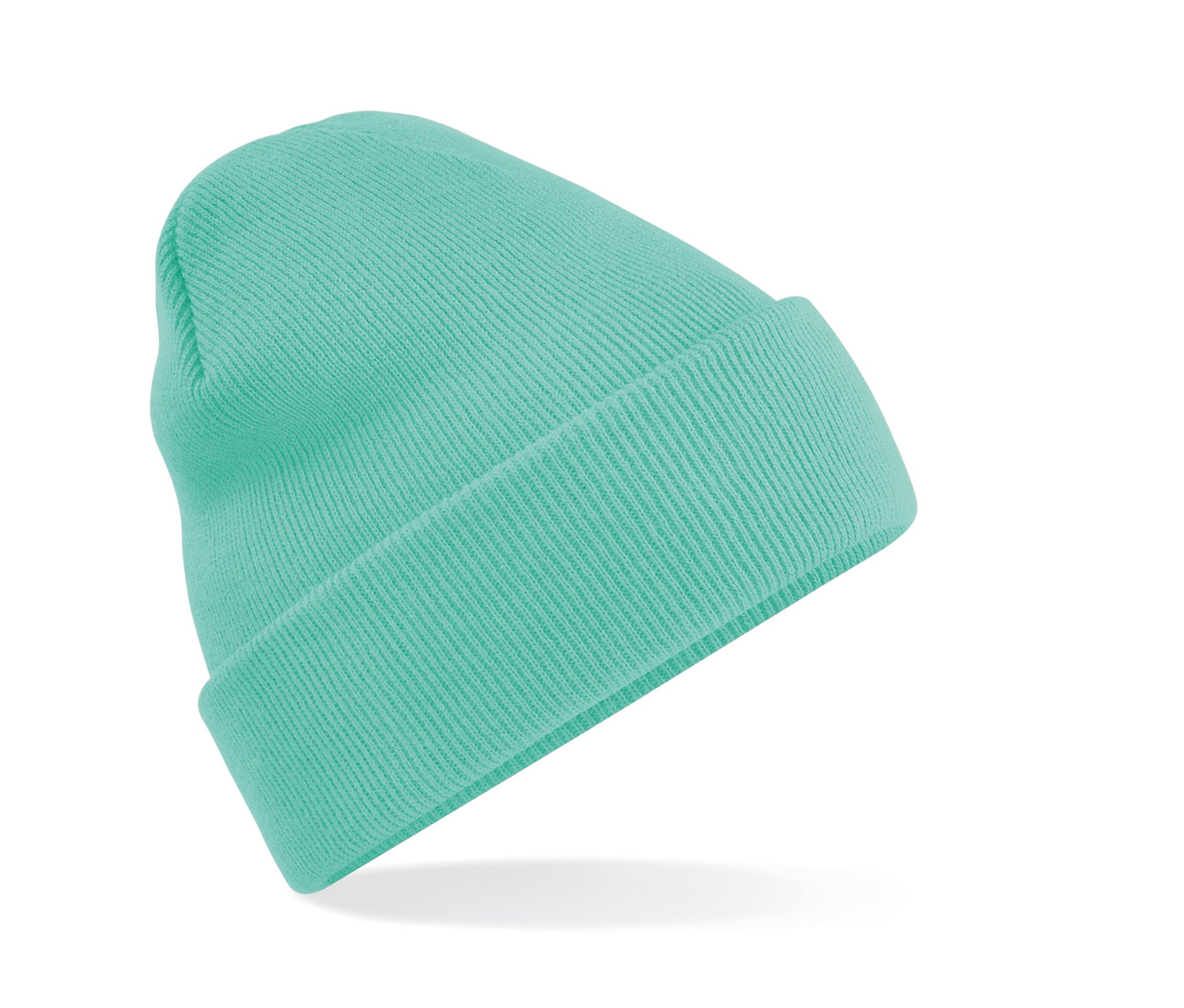 Bonnet Acrylique Avec Rabat - Mint Green