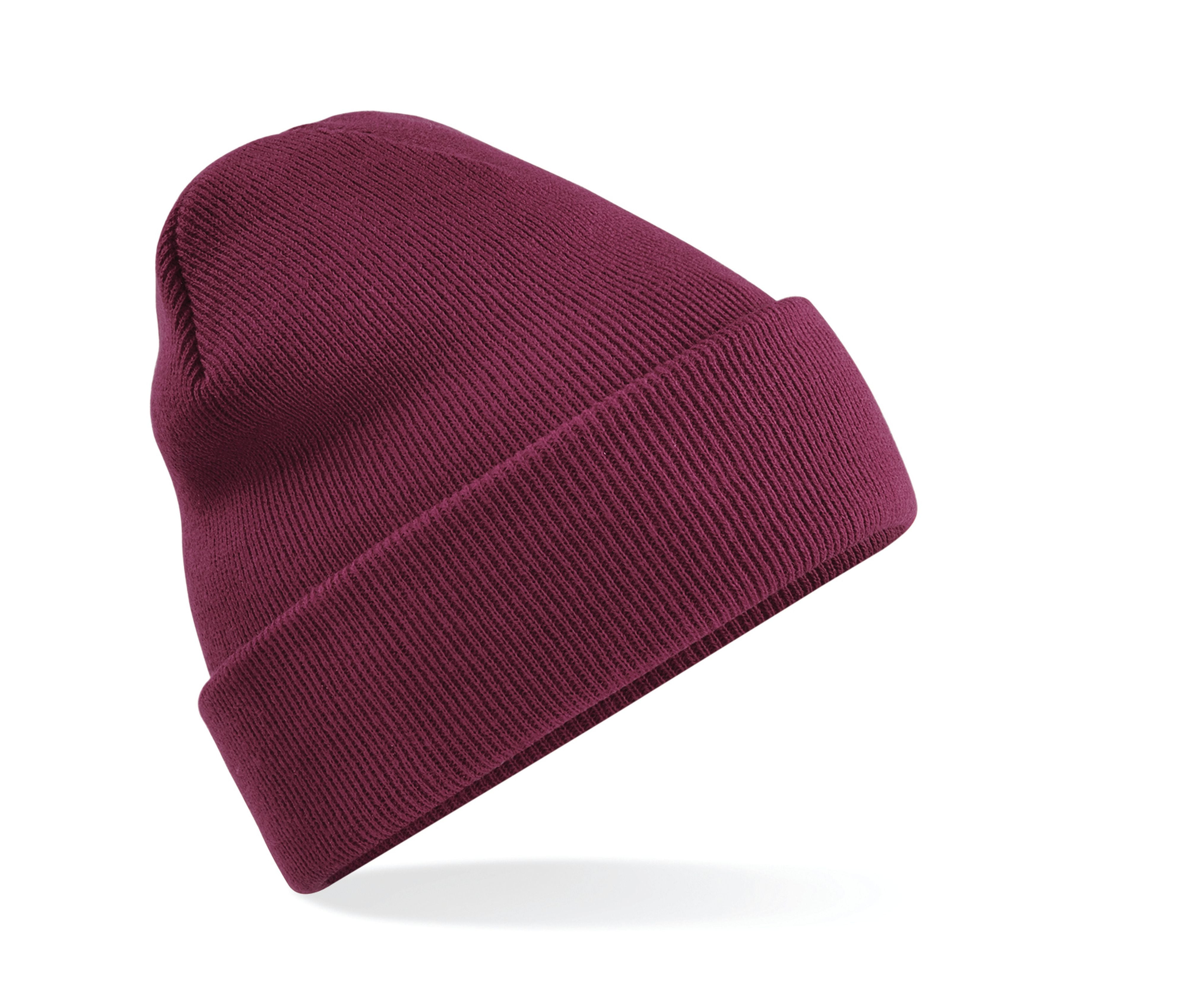 Bonnet Acrylique Avec Rabat - Burgundy