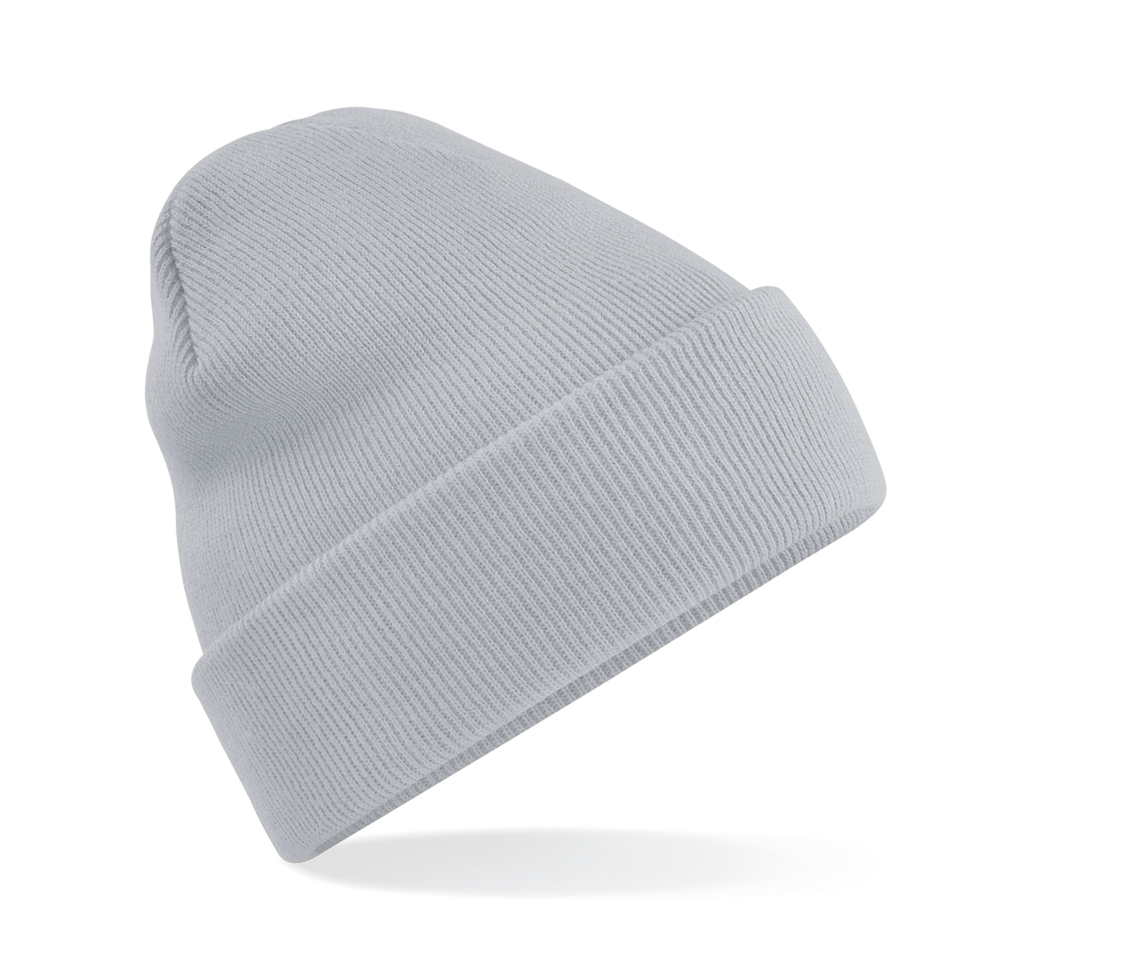 Bonnet Acrylique Avec Rabat - Light Grey