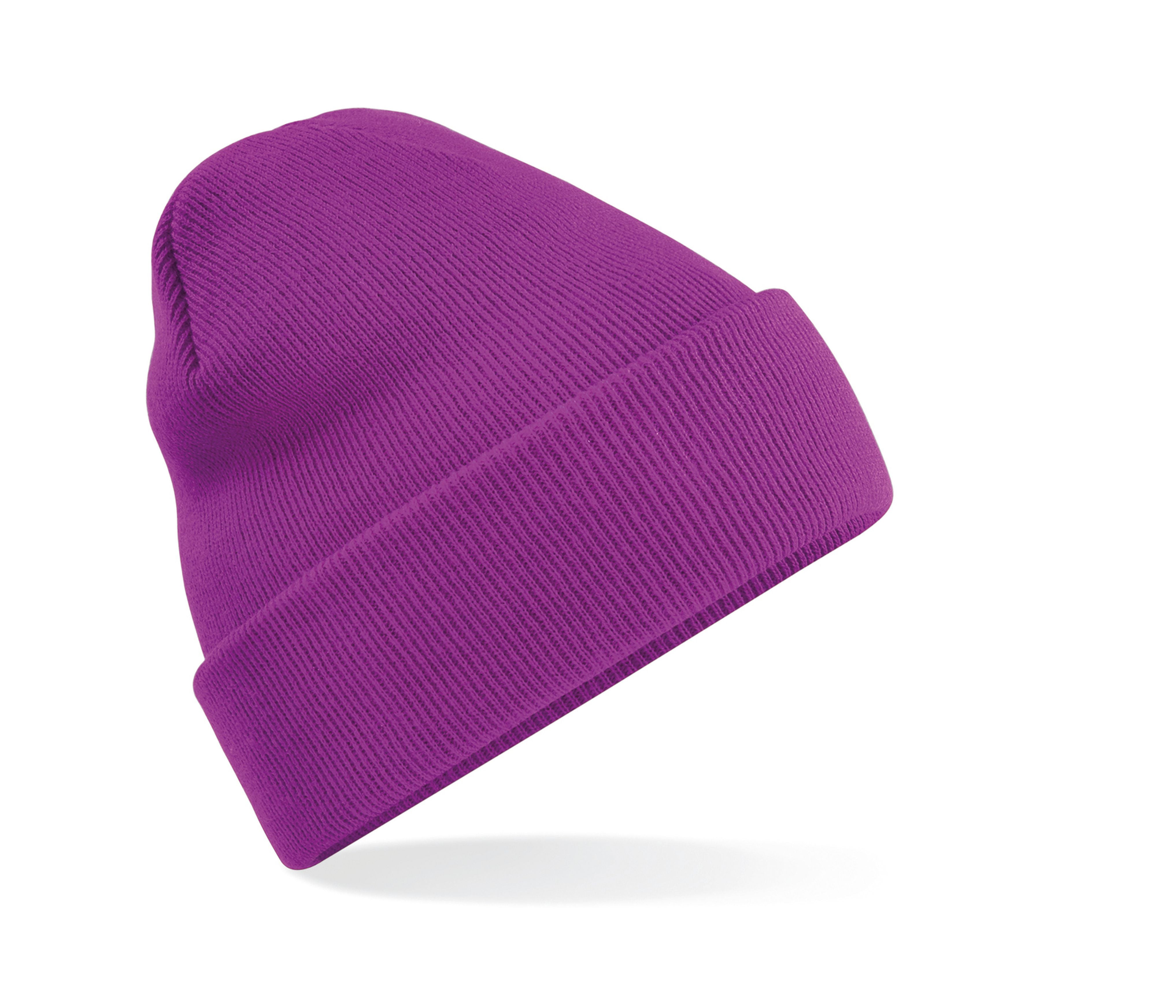 Bonnet Acrylique Avec Rabat - Magenta