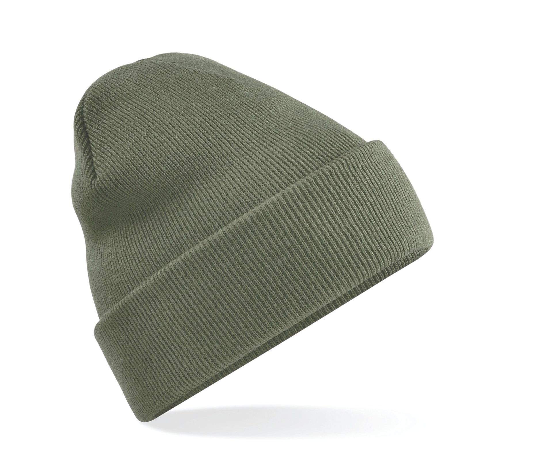 Bonnet Acrylique Avec Rabat - Olive