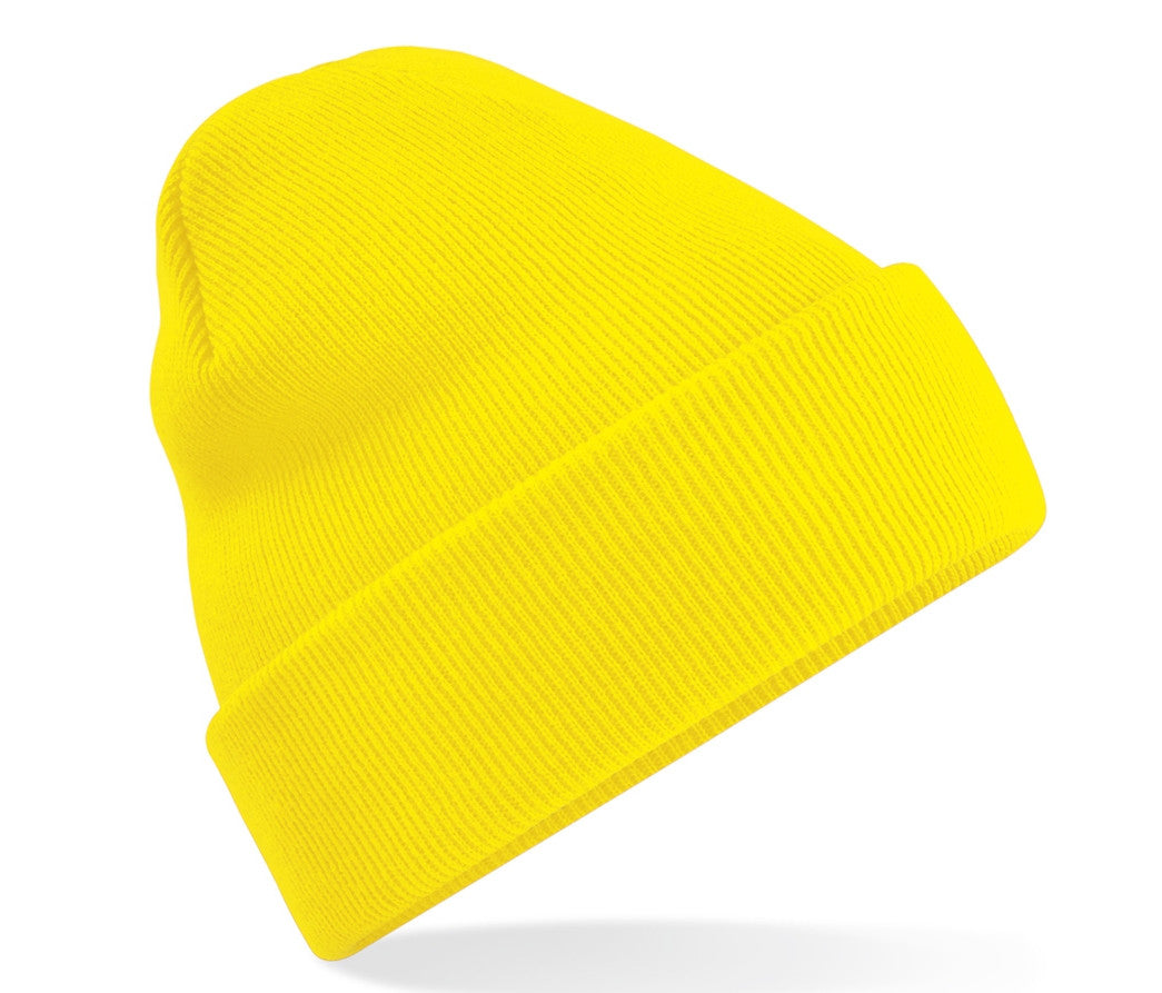 Bonnet Acrylique Avec Rabat - Yellow