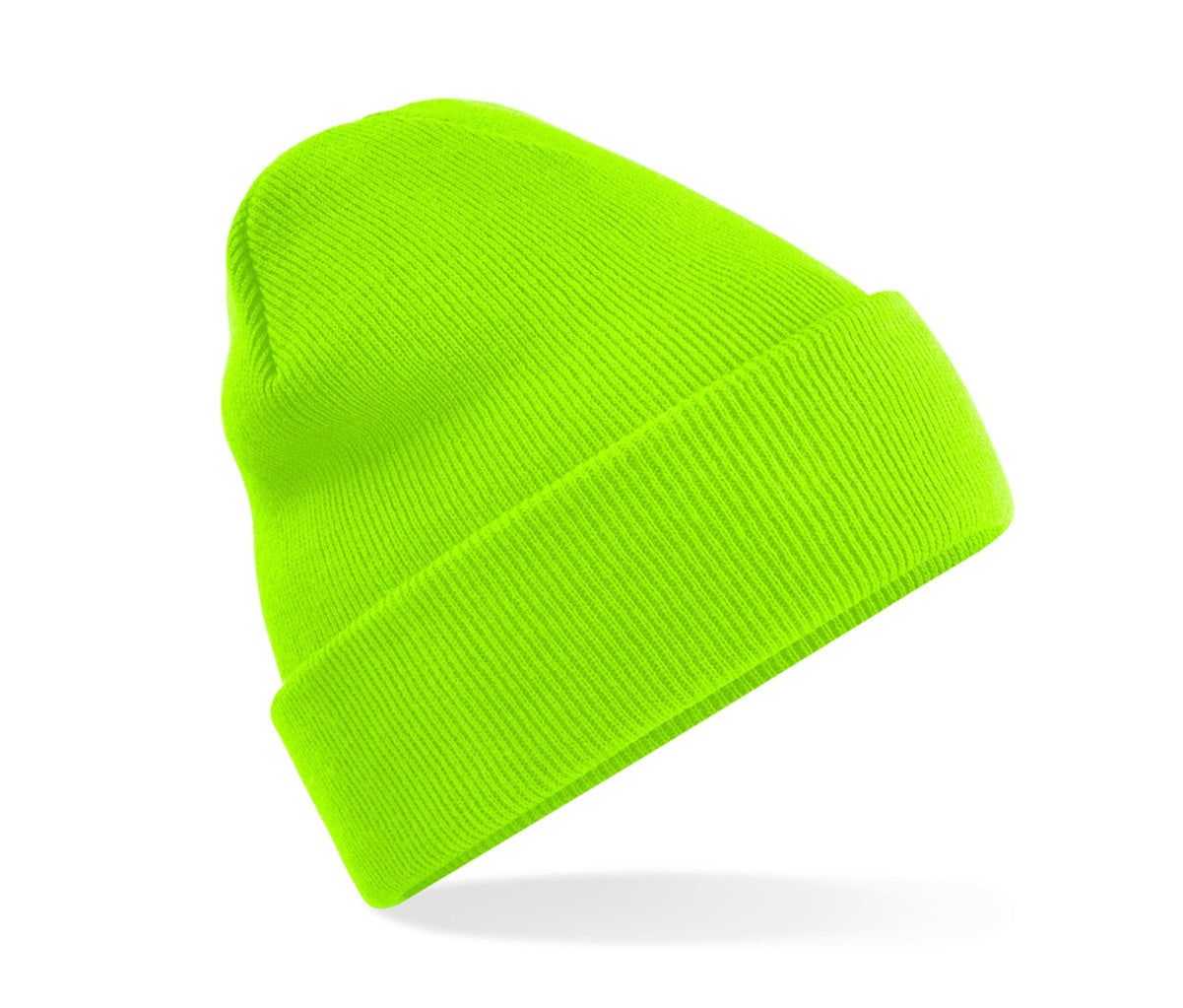 Bonnet Acrylique Avec Rabat - Fluorescent Green
