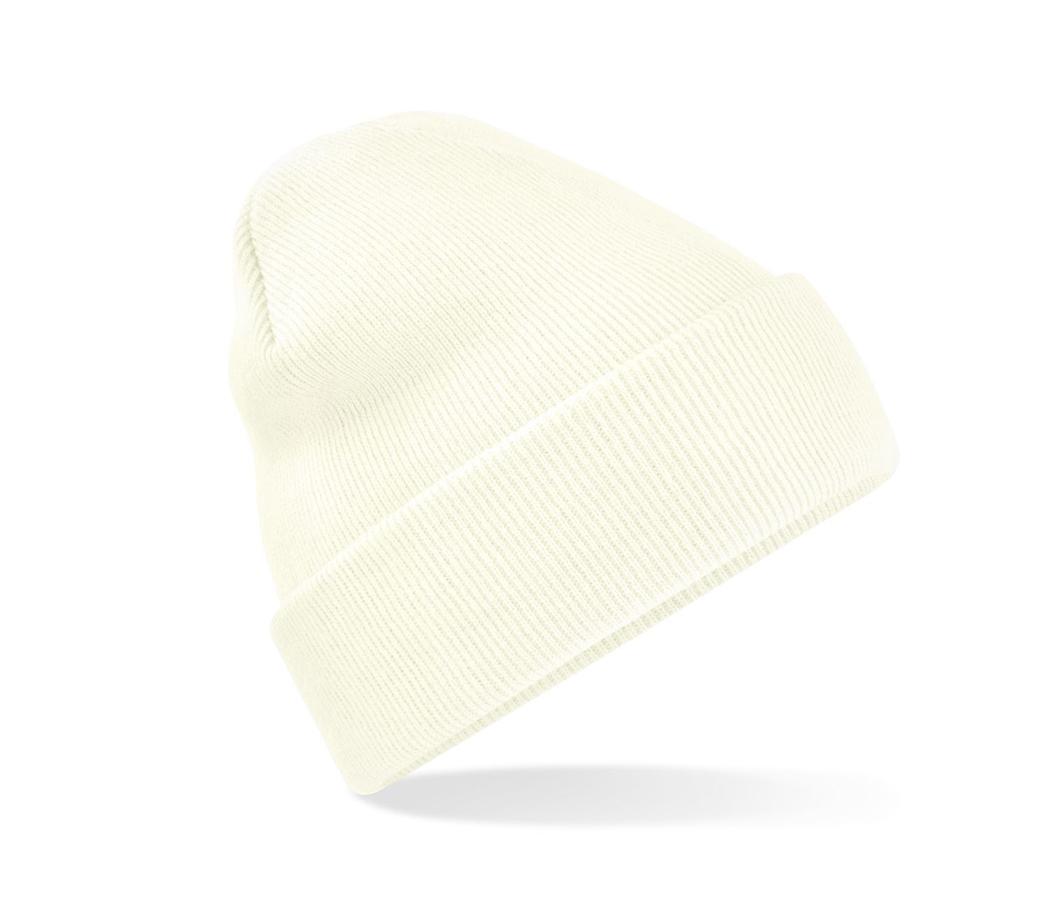 Bonnet Acrylique Avec Rabat - Soft White