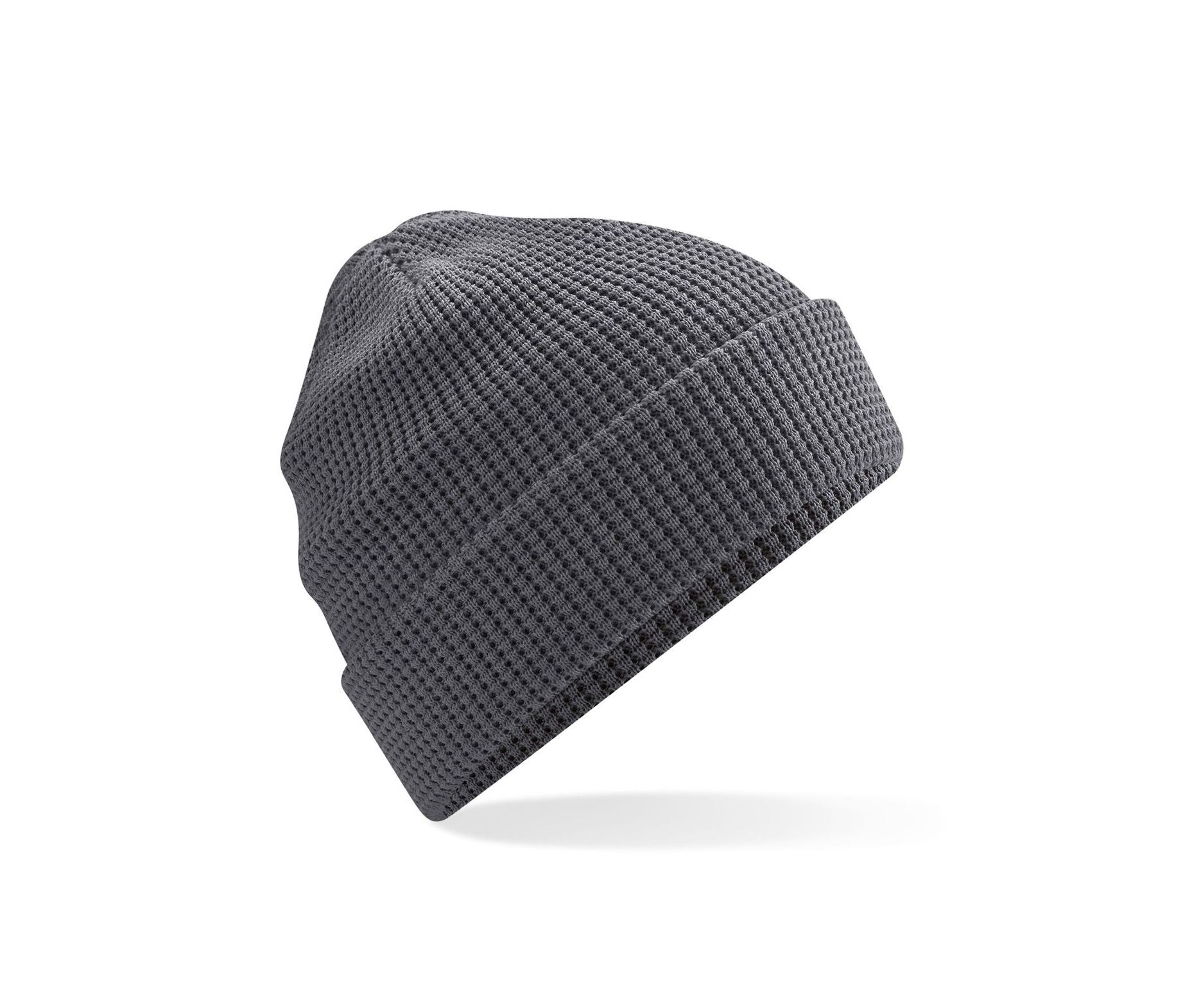 Bonnet Nid D'abeille en Coton Organique - Graphite Grey