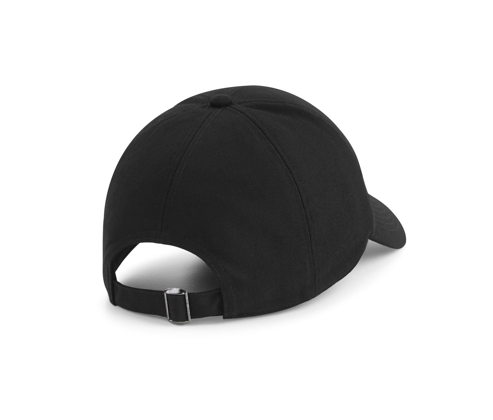 Casquette 6 Pans en Coton Organique - Black