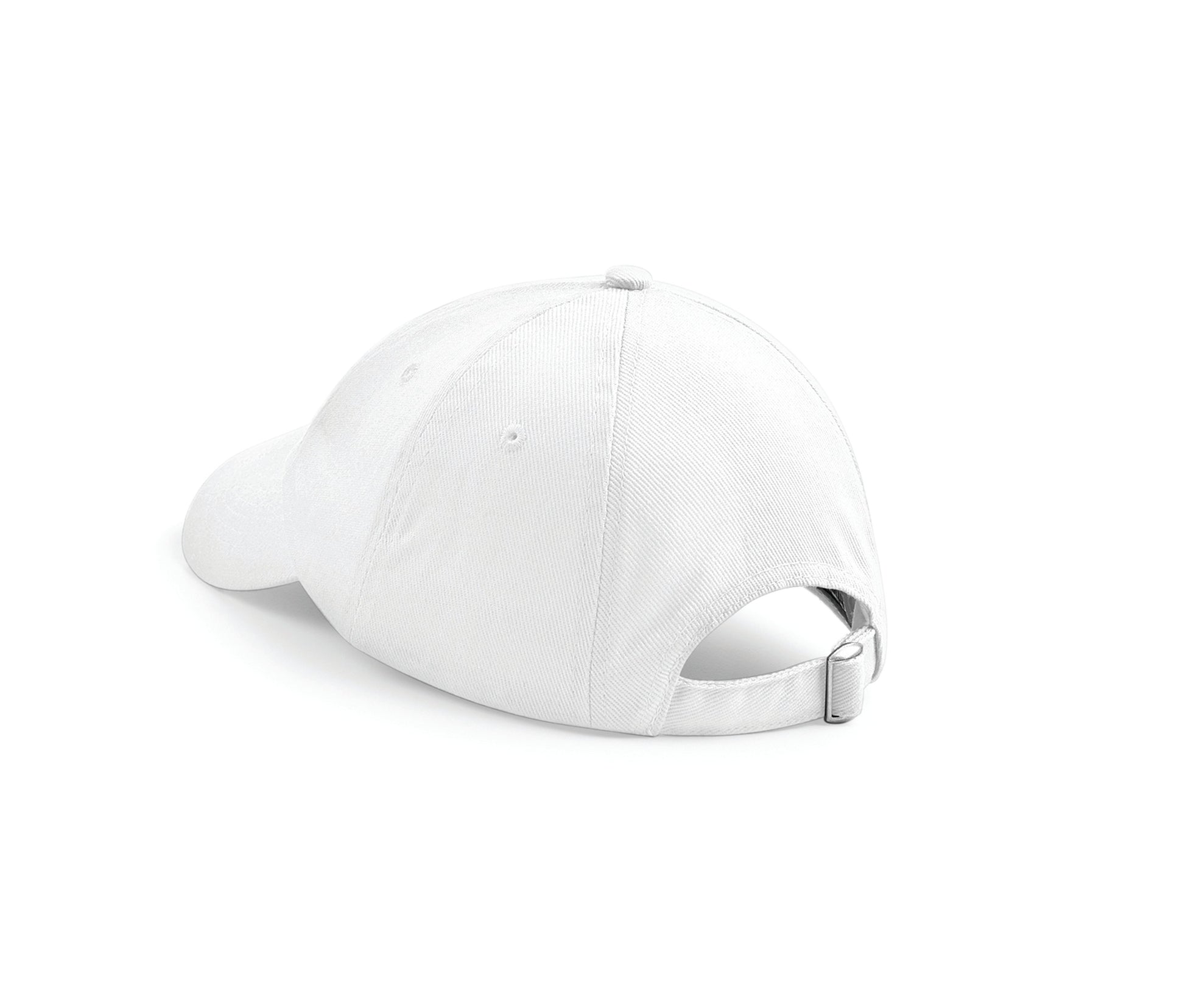 Casquette Basse en Coton Sergé Lourd - White