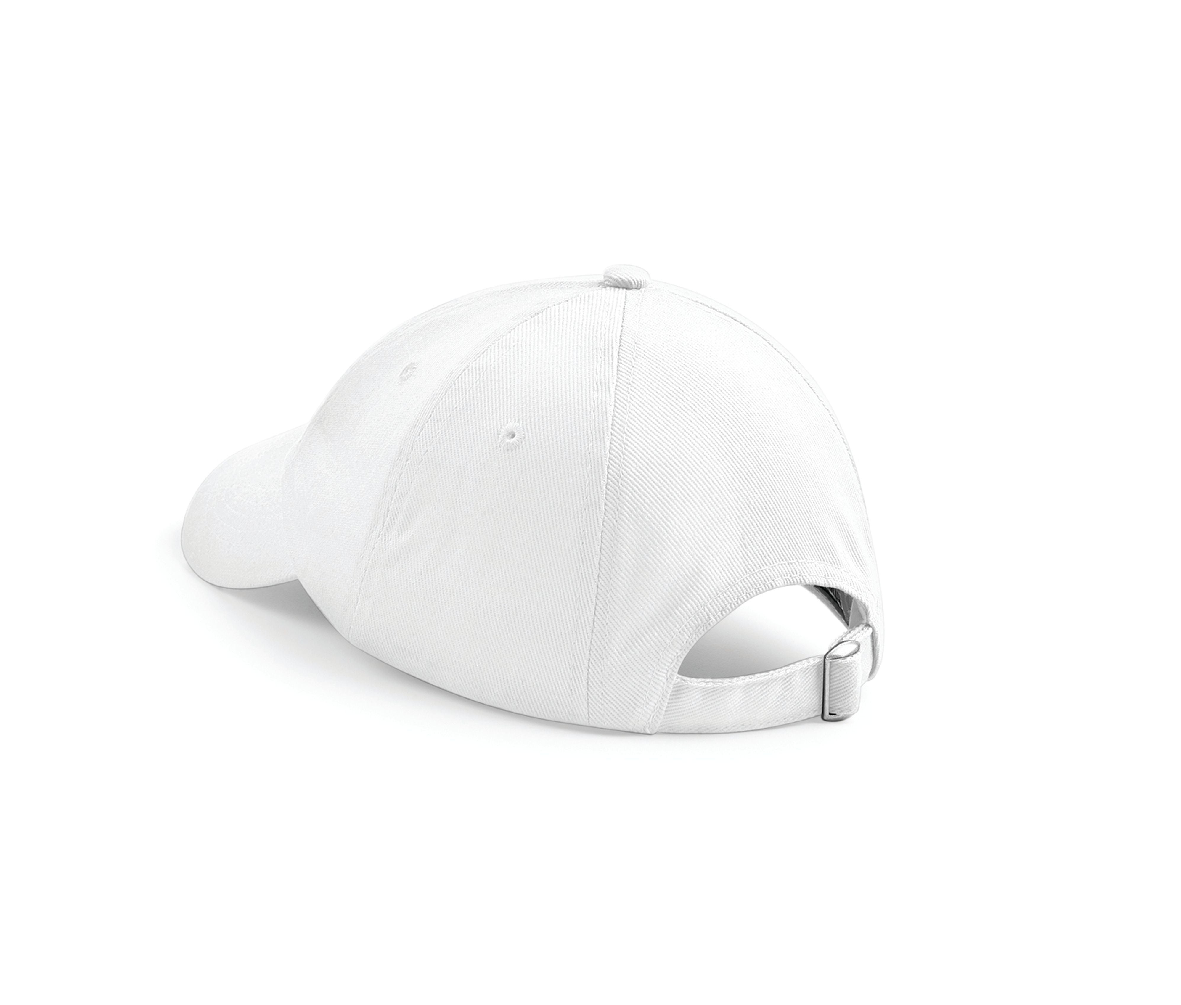Casquette Basse en Coton Sergé Lourd - White