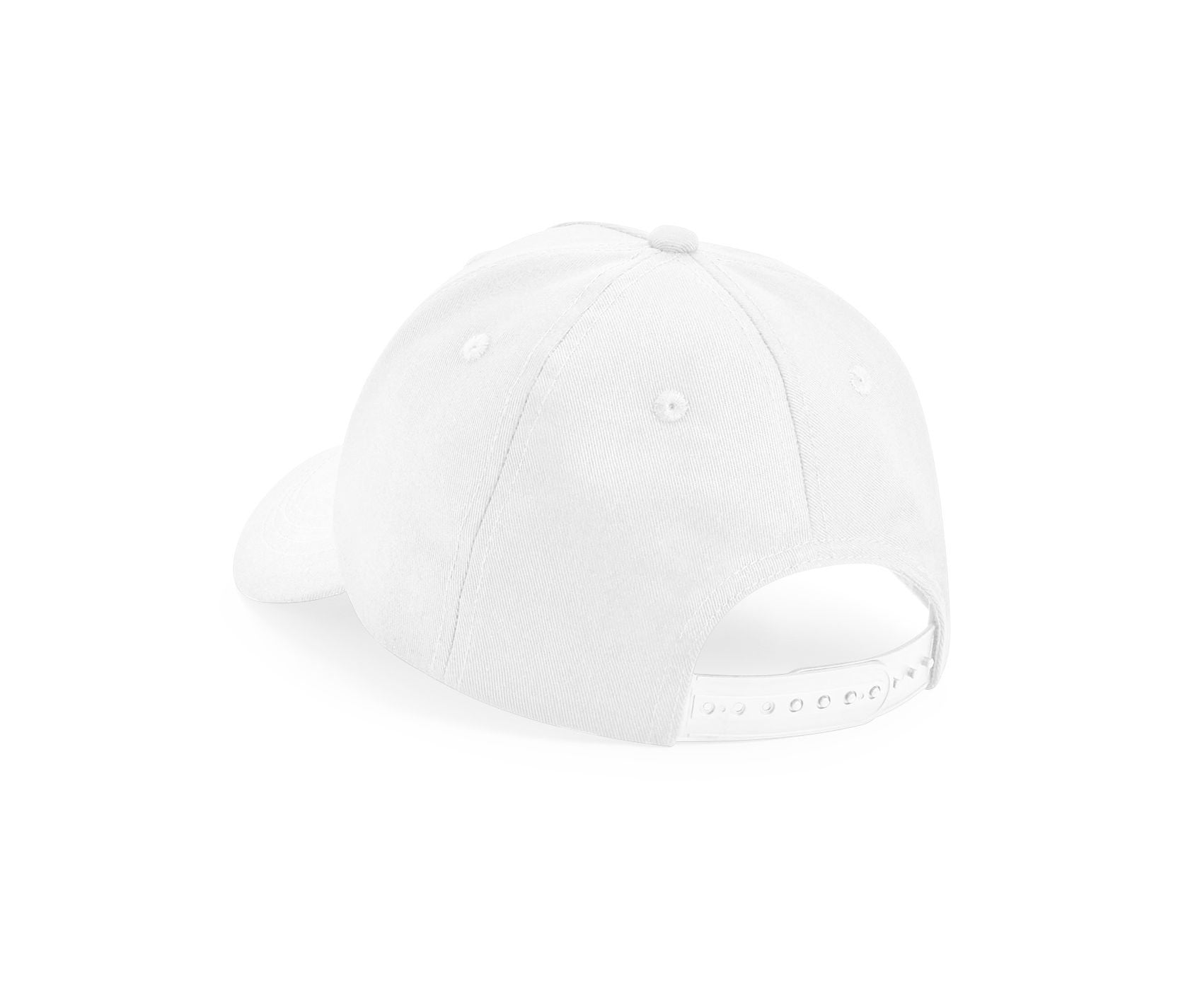 Casquette Enfant 5 Pans en Coton Organique - White