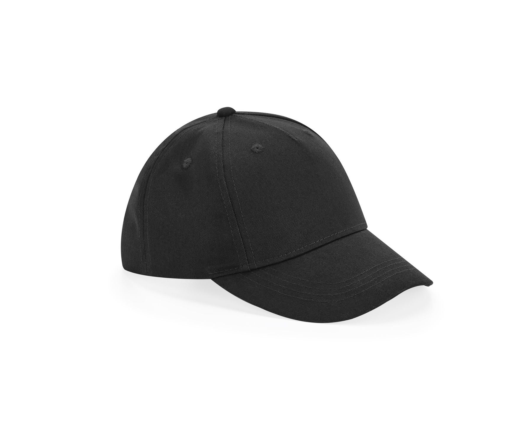 Casquette Enfant 5 Pans en Coton Organique - Black