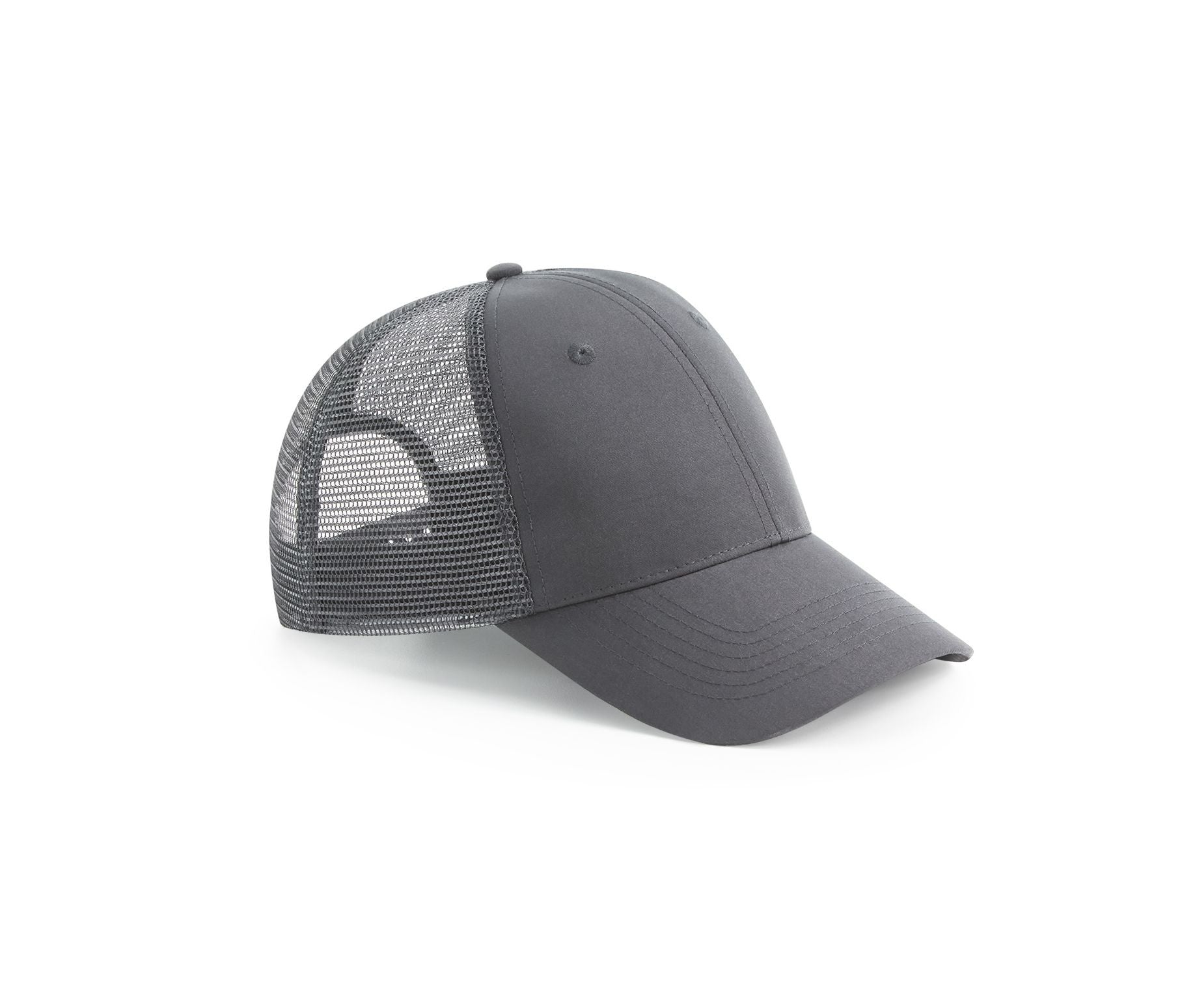 Casquette 6 Pans Style Trucker en Polyester Recyclé - Graphite Grey