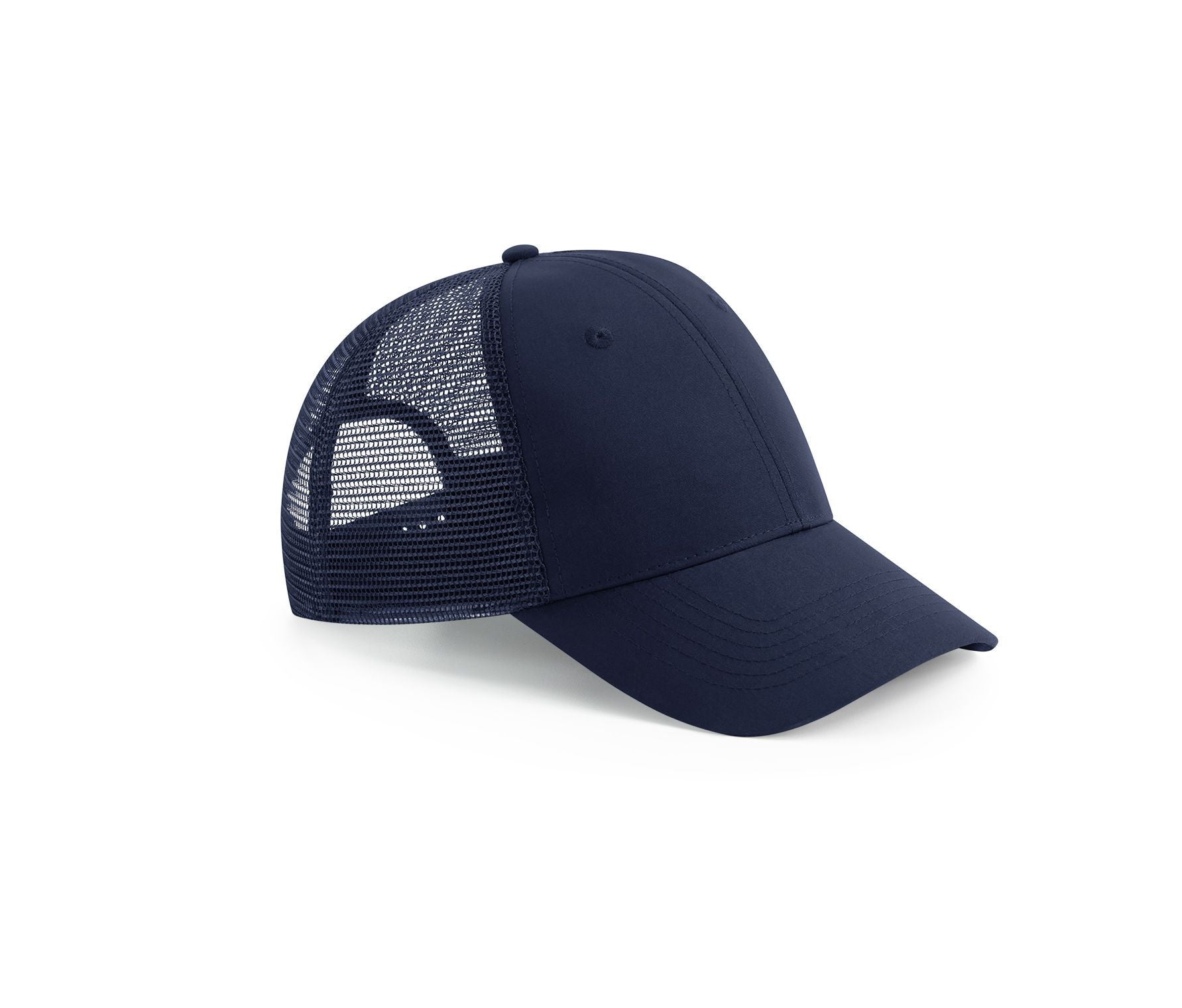 Casquette 6 Pans Style Trucker en Polyester Recyclé - French Navy