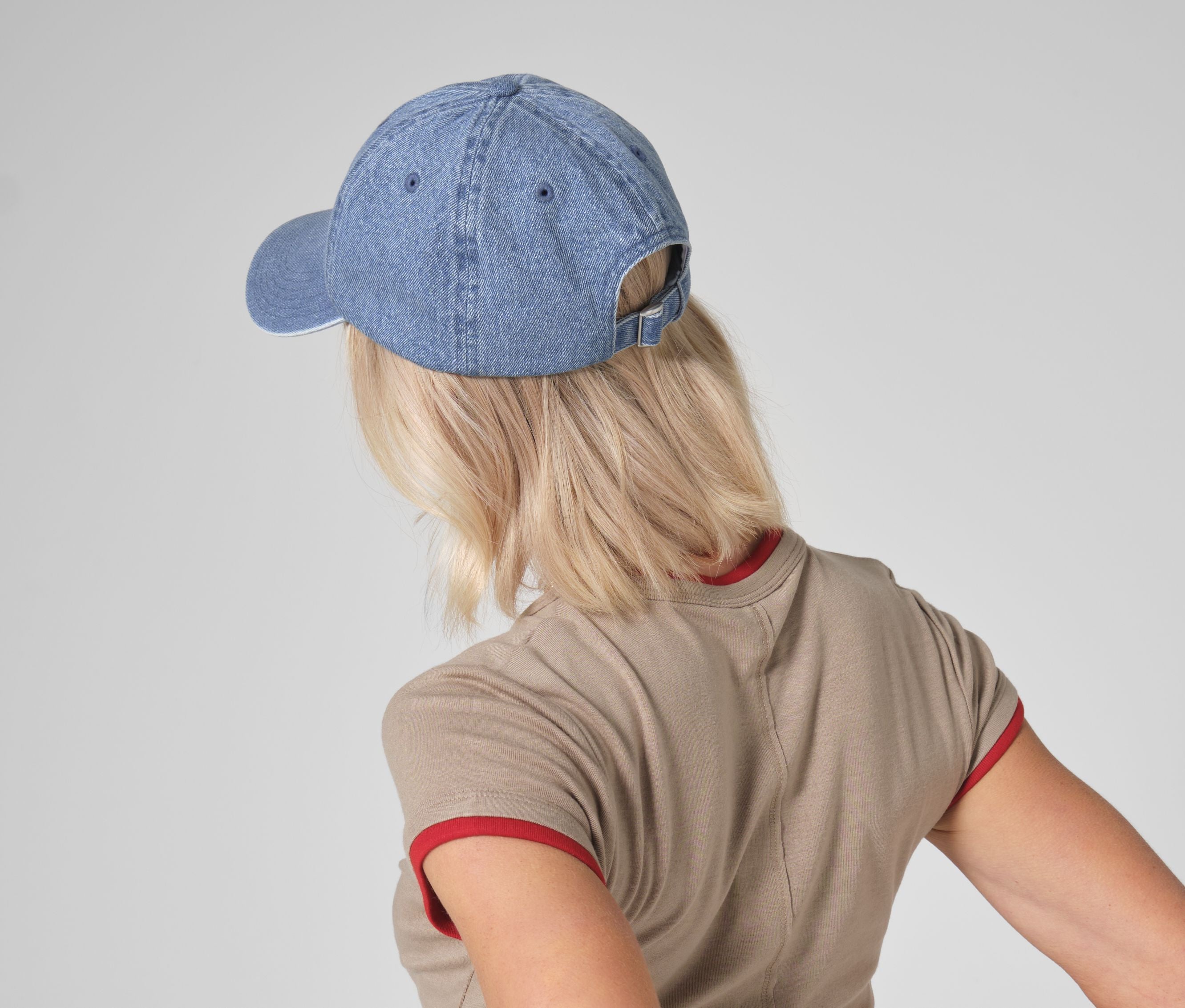 Casquettes 6 pans en coton denim