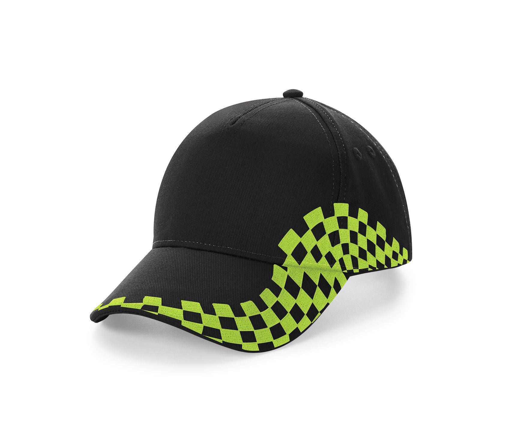 Casquette Grand Prix - Black / Lime Green
