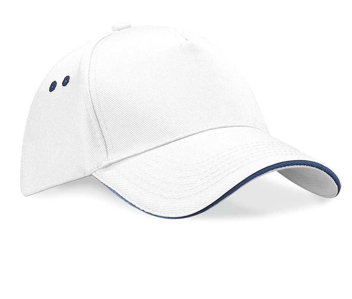 Casquette 5 Pans Bicolore - White/navy
