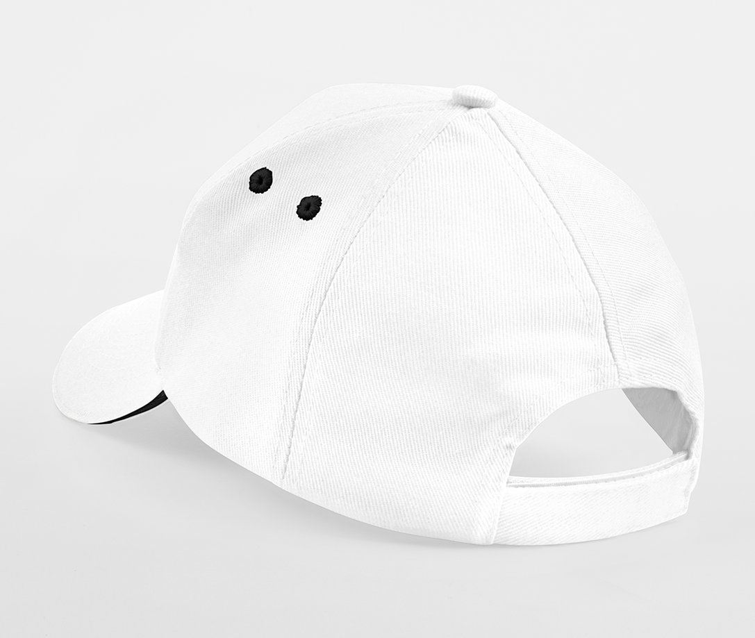 Casquette 5 Pans Bicolore - White/black