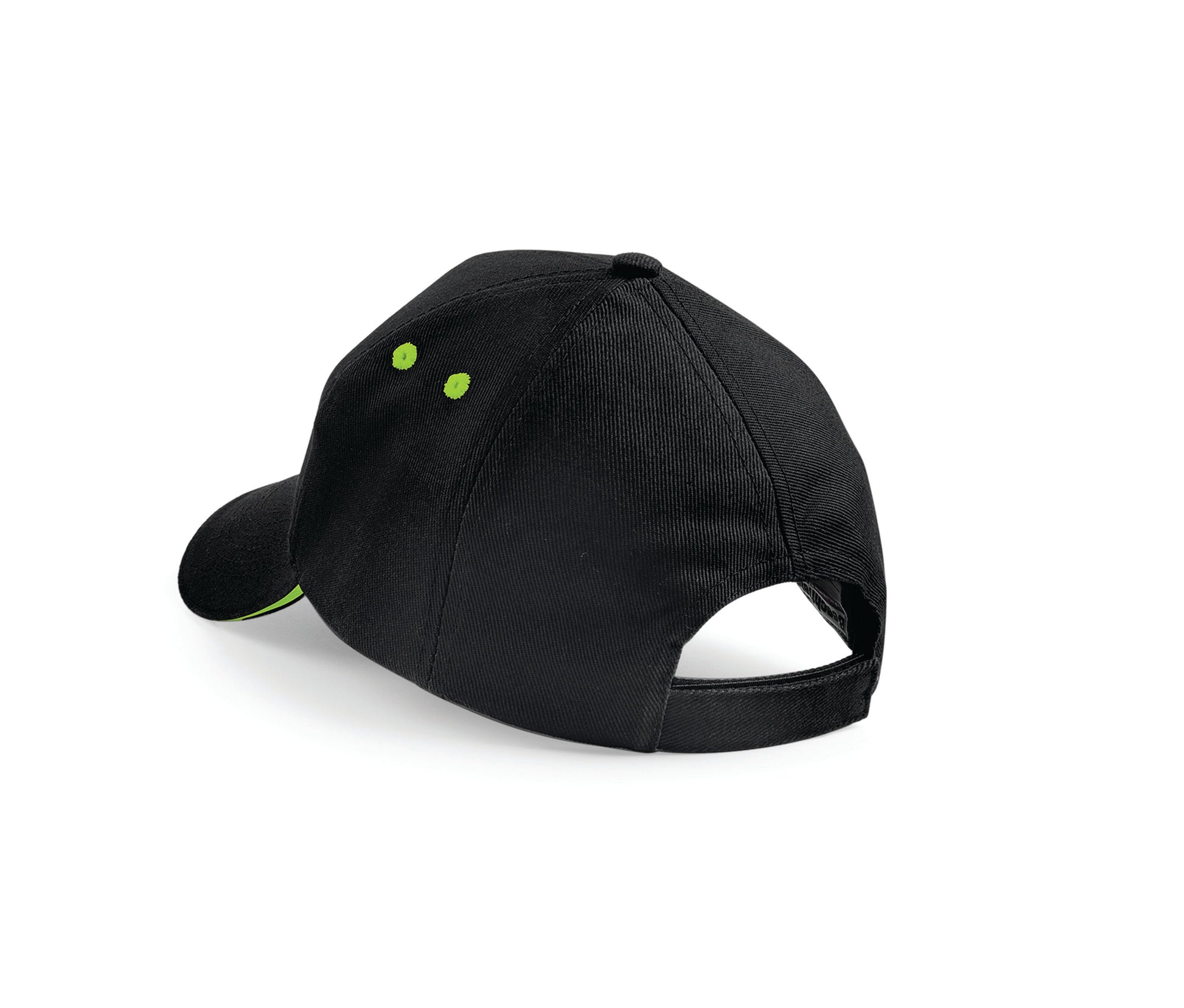 Casquette 5 Pans Bicolore - Black/lime
