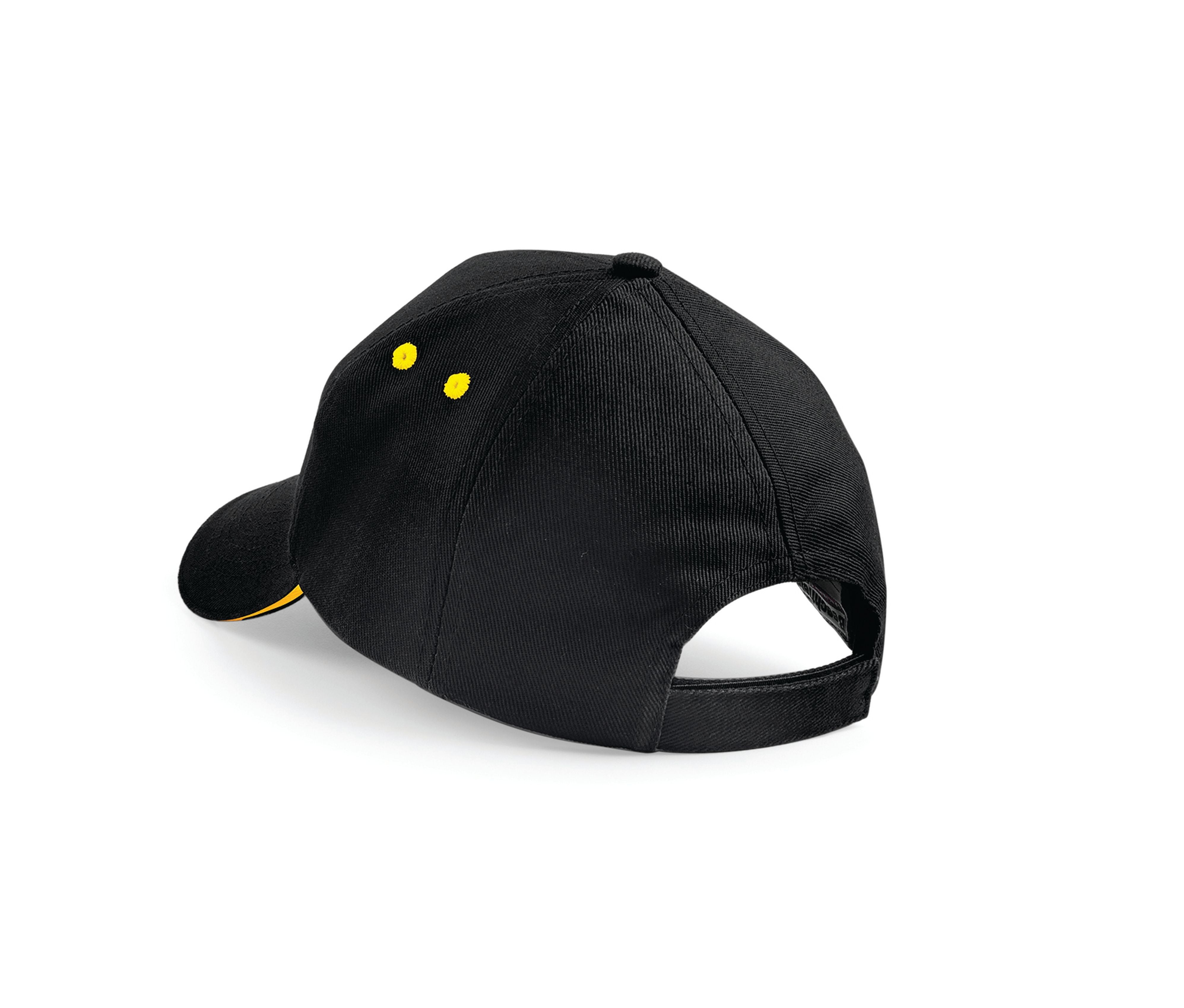 Casquette 5 Pans Bicolore - Black/yellow