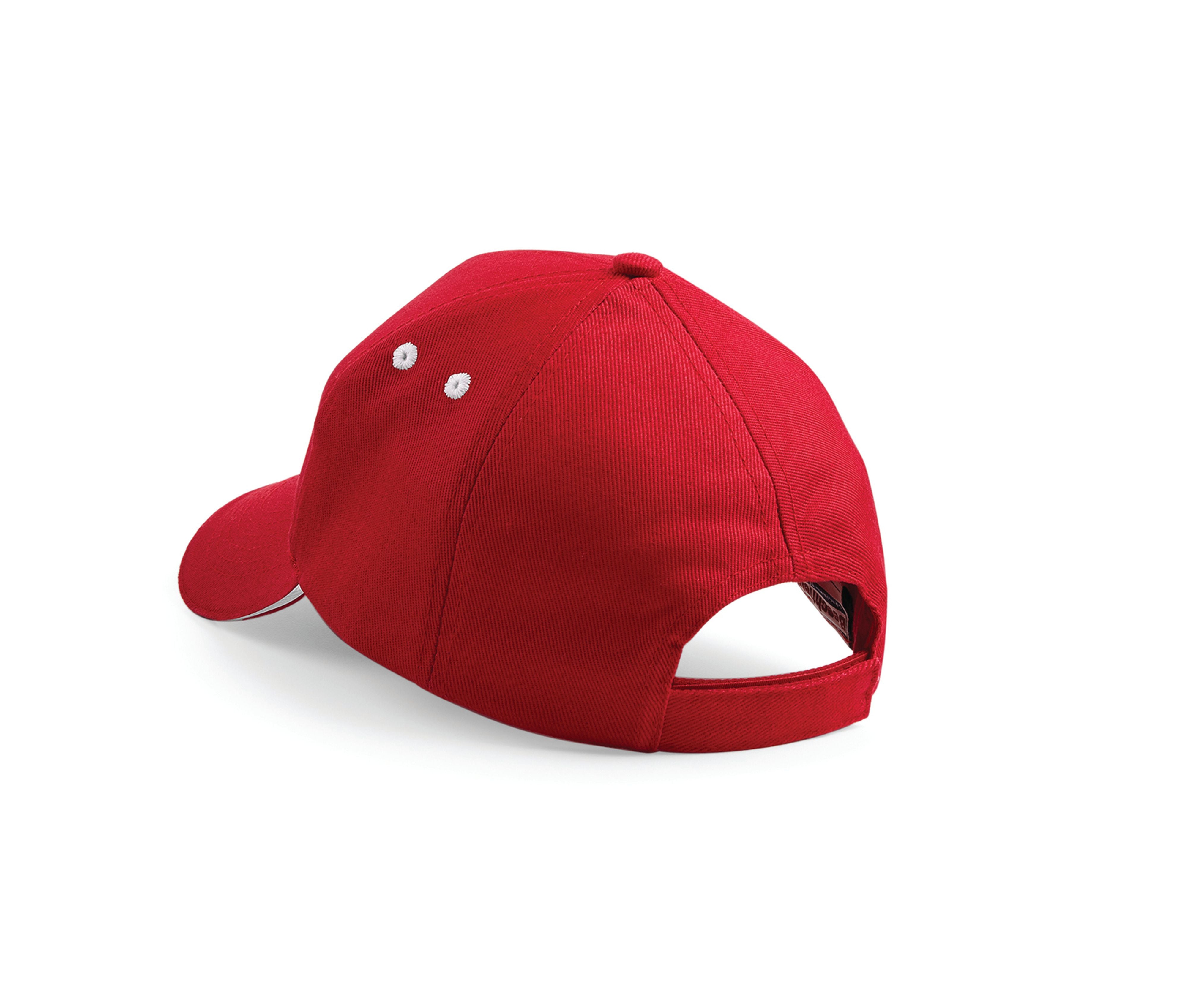 Casquette 5 Pans Bicolore - Red/white