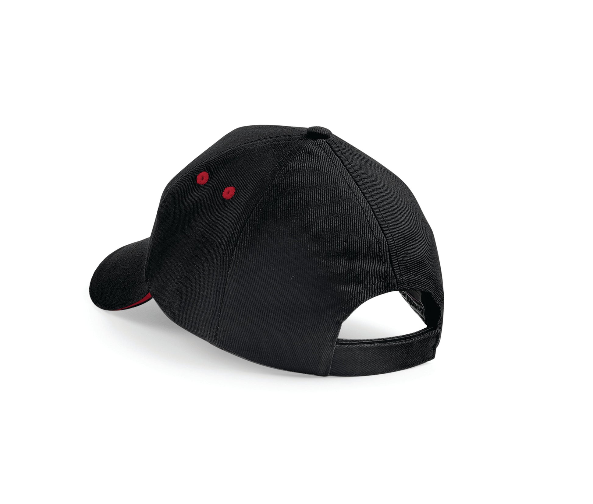Casquette 5 Pans Bicolore - Black/red