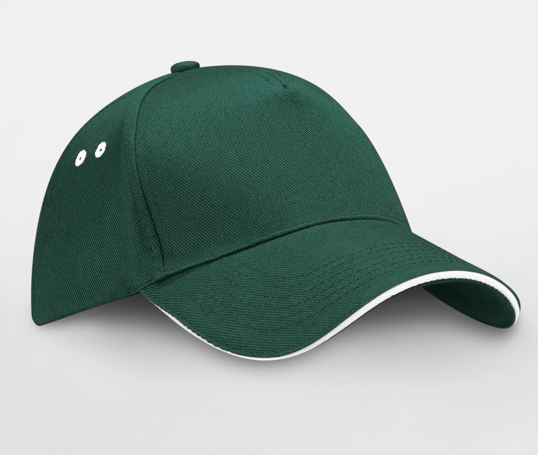 Casquette 5 Pans Bicolore - Bottle Green/white
