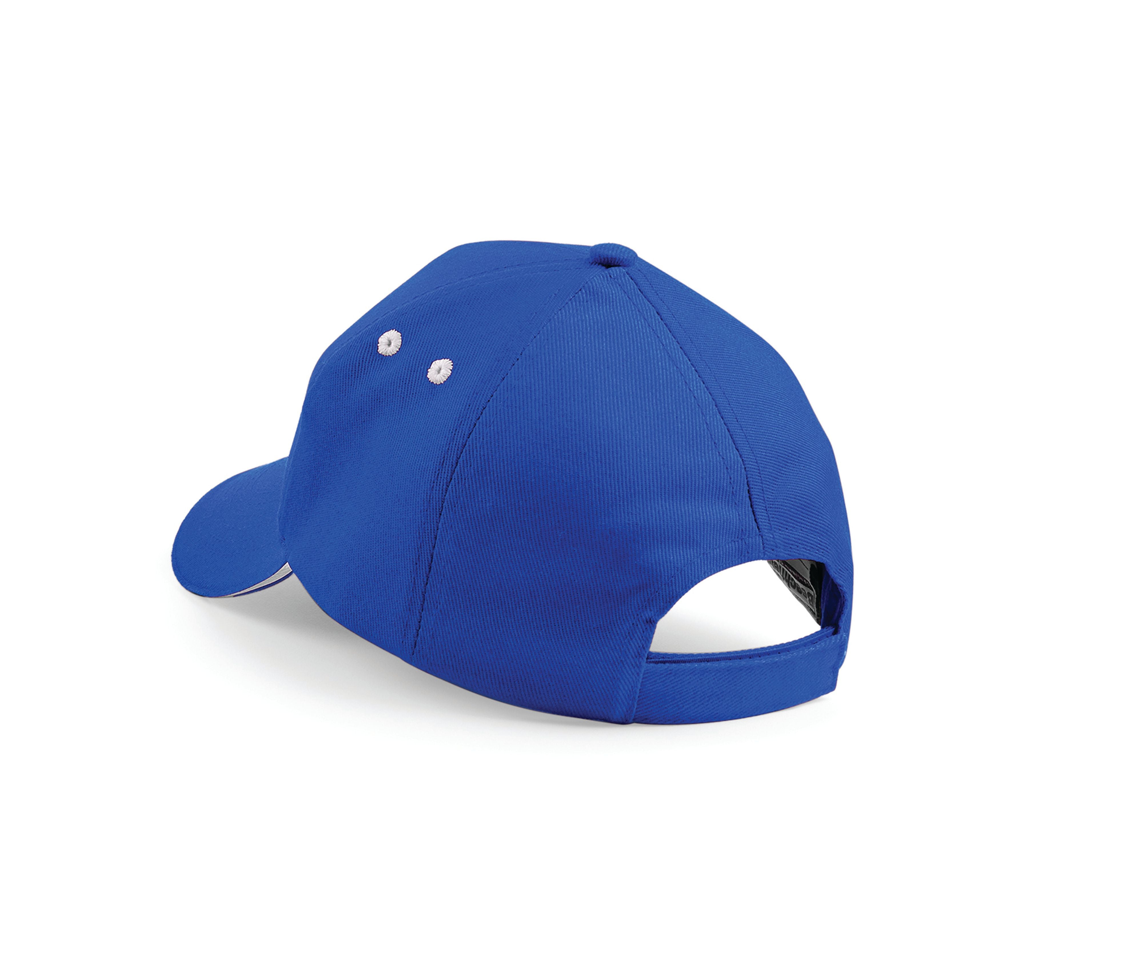 Casquette 5 Pans Bicolore - Royal/white