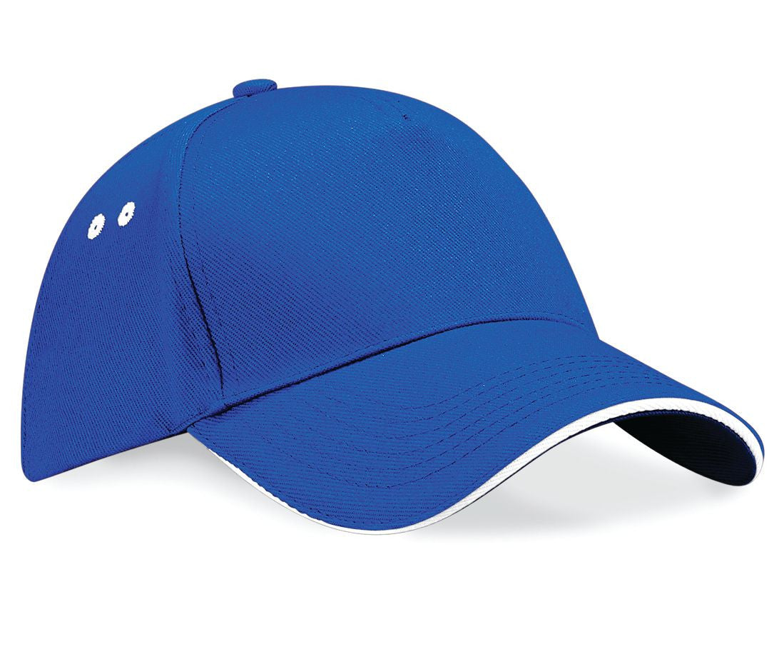 Casquette 5 Pans Bicolore - Royal/white
