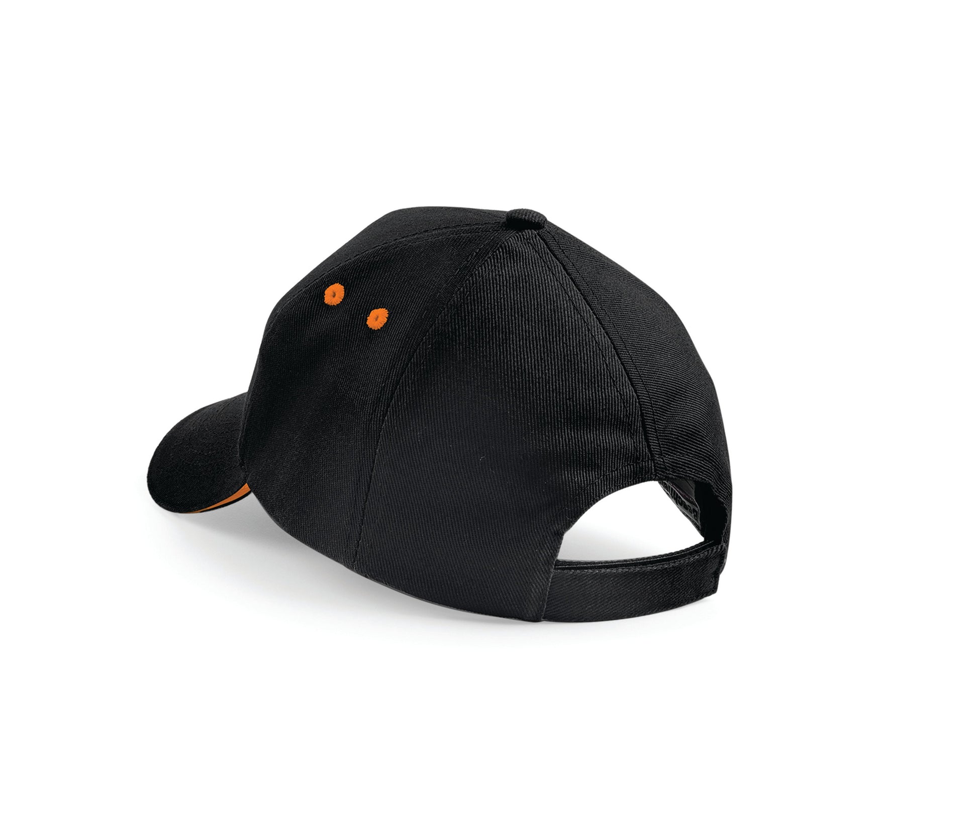 Casquette 5 Pans Bicolore - Black/orange