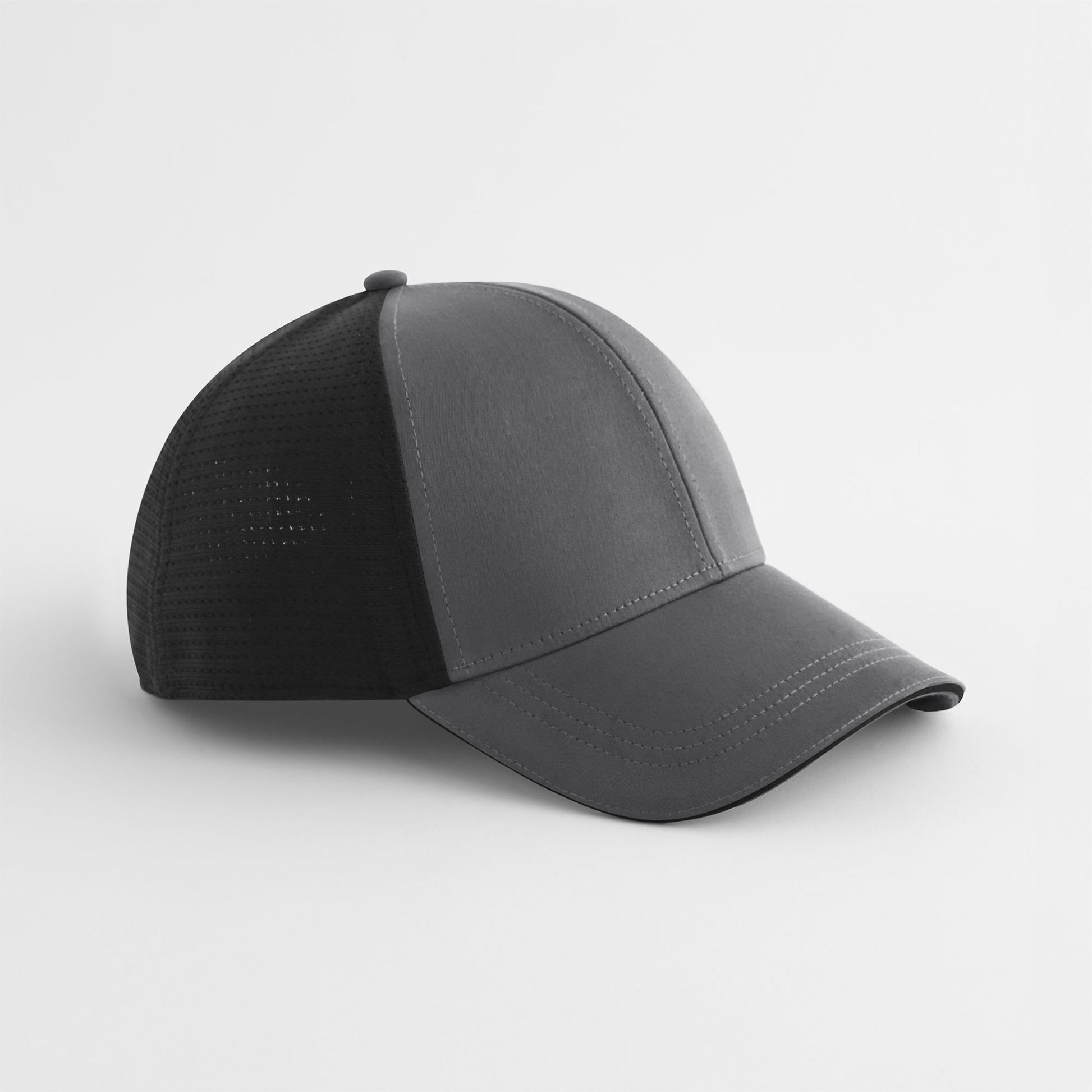 Casquette de Sport 6 Pans - Gunmetal Grey/black