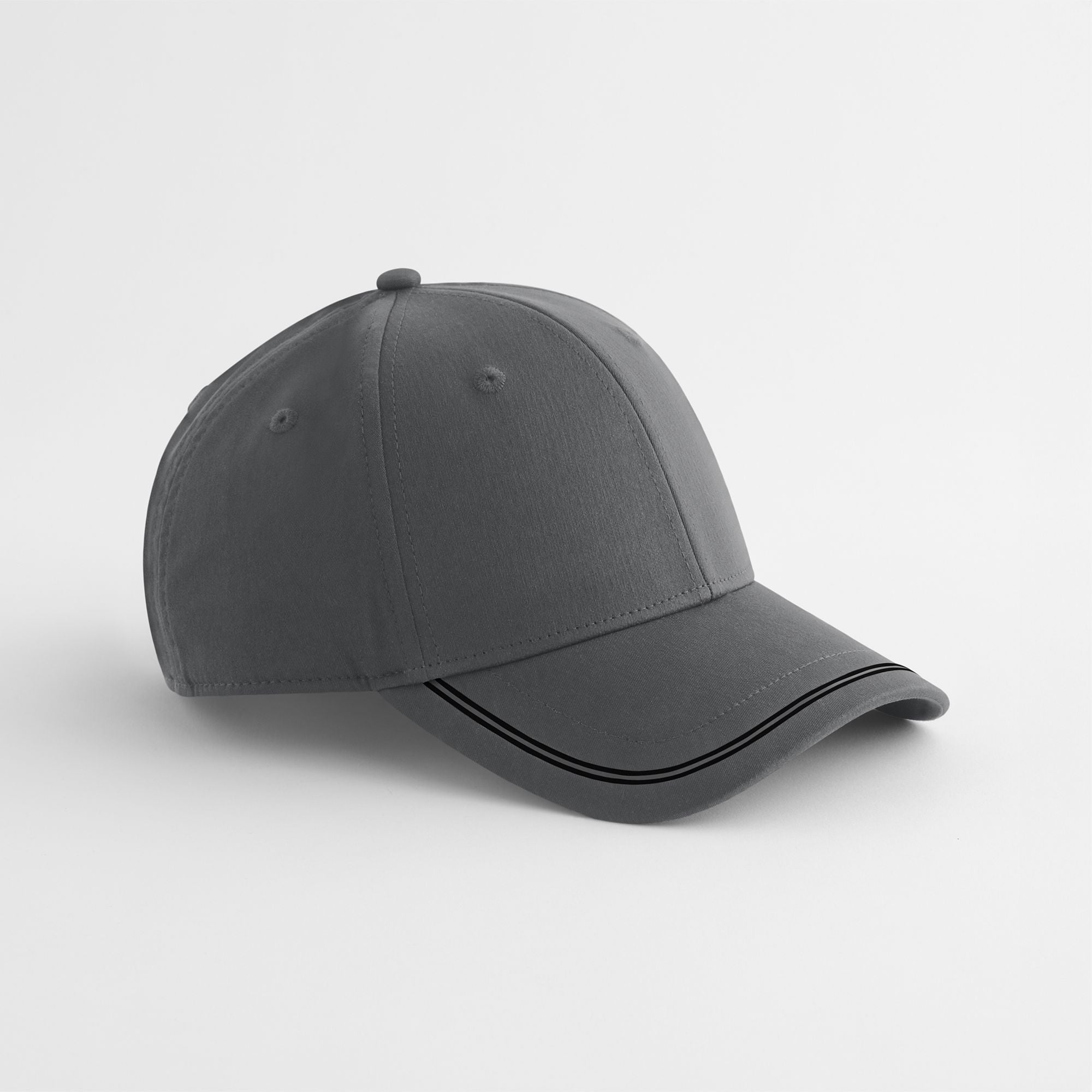 Casquette de Sport 6 Pans - Gunmetal Grey/black