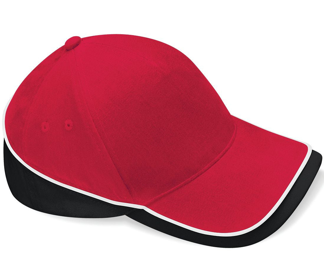 Casquette Bicolore 5 Pans - Classic Red/black/white