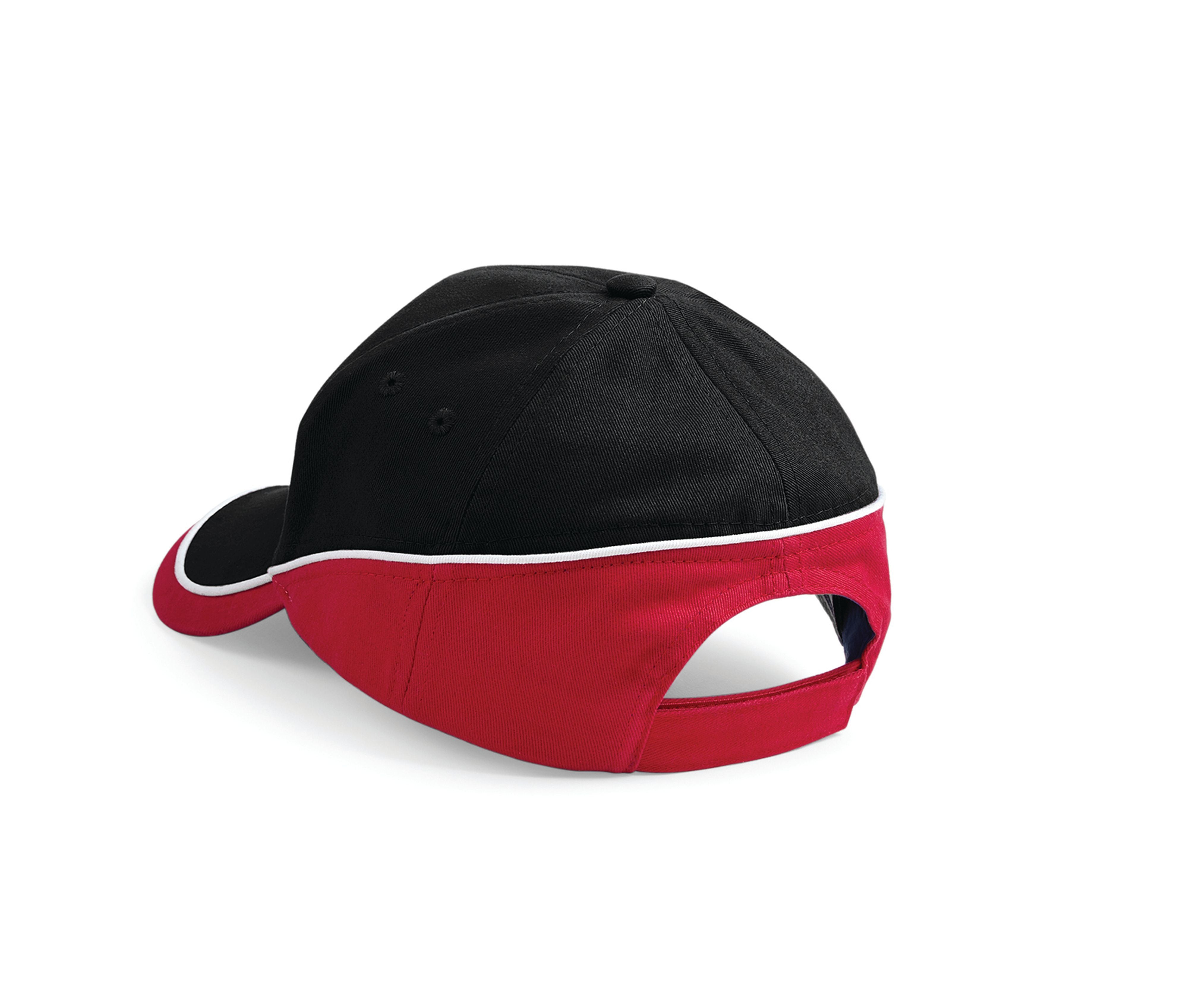 Casquette Bicolore 5 Pans - Black/classic Red/white
