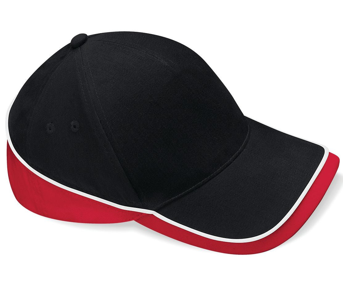 Casquette Bicolore 5 Pans - Black/classic Red/white