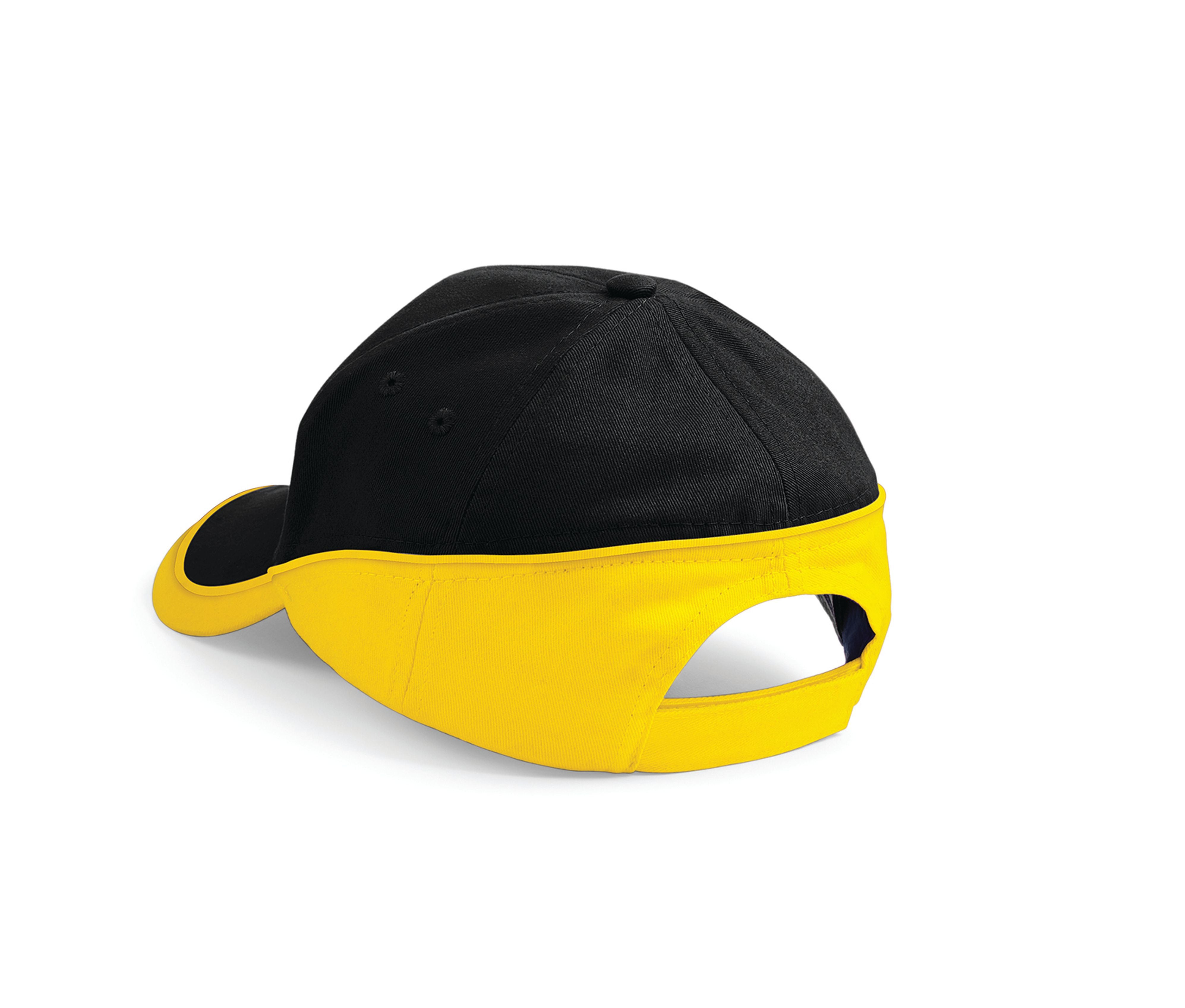 Casquette Bicolore 5 Pans - Black/yellow