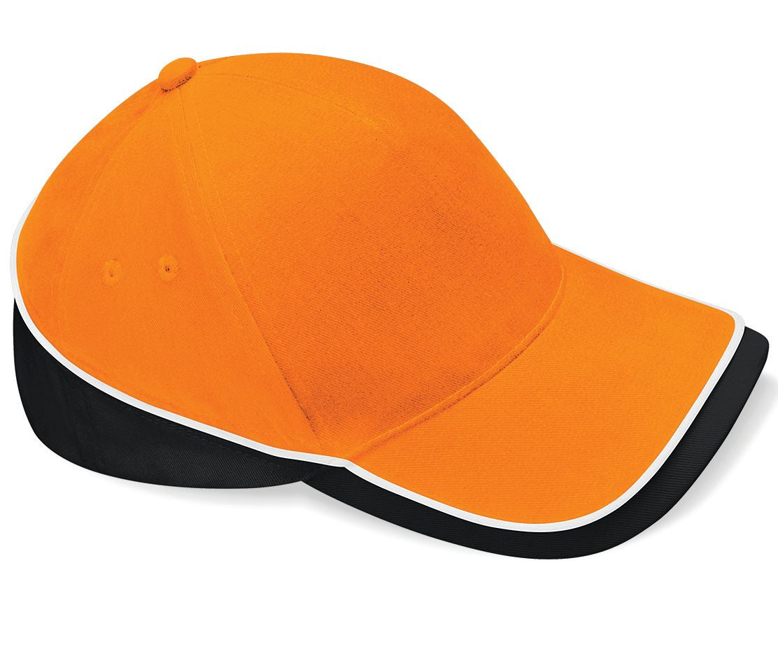 Casquette Bicolore 5 Pans - Orange / Black / White