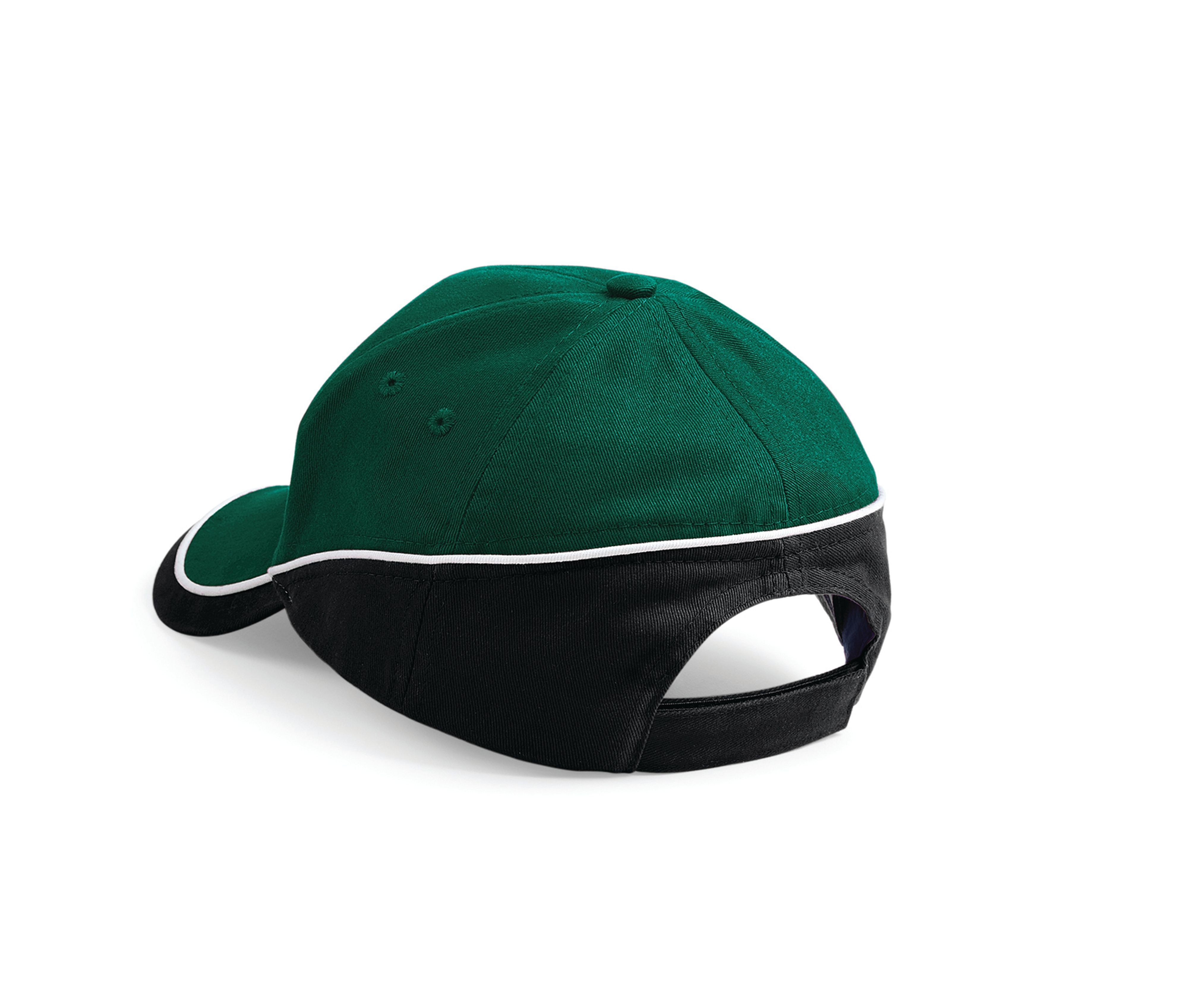 Casquette Bicolore 5 Pans - Bottle Green/black/white