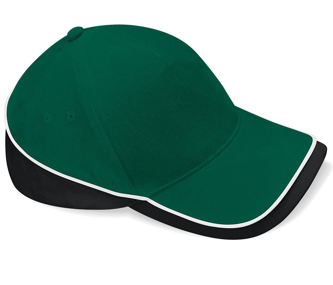 Casquette Bicolore 5 Pans - Bottle Green/black/white