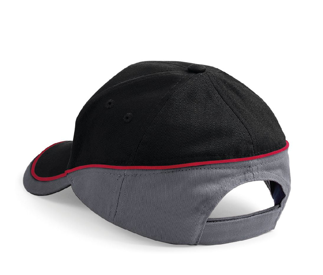 Casquette Bicolore 5 Pans - Black/graphite Grey/classic Red