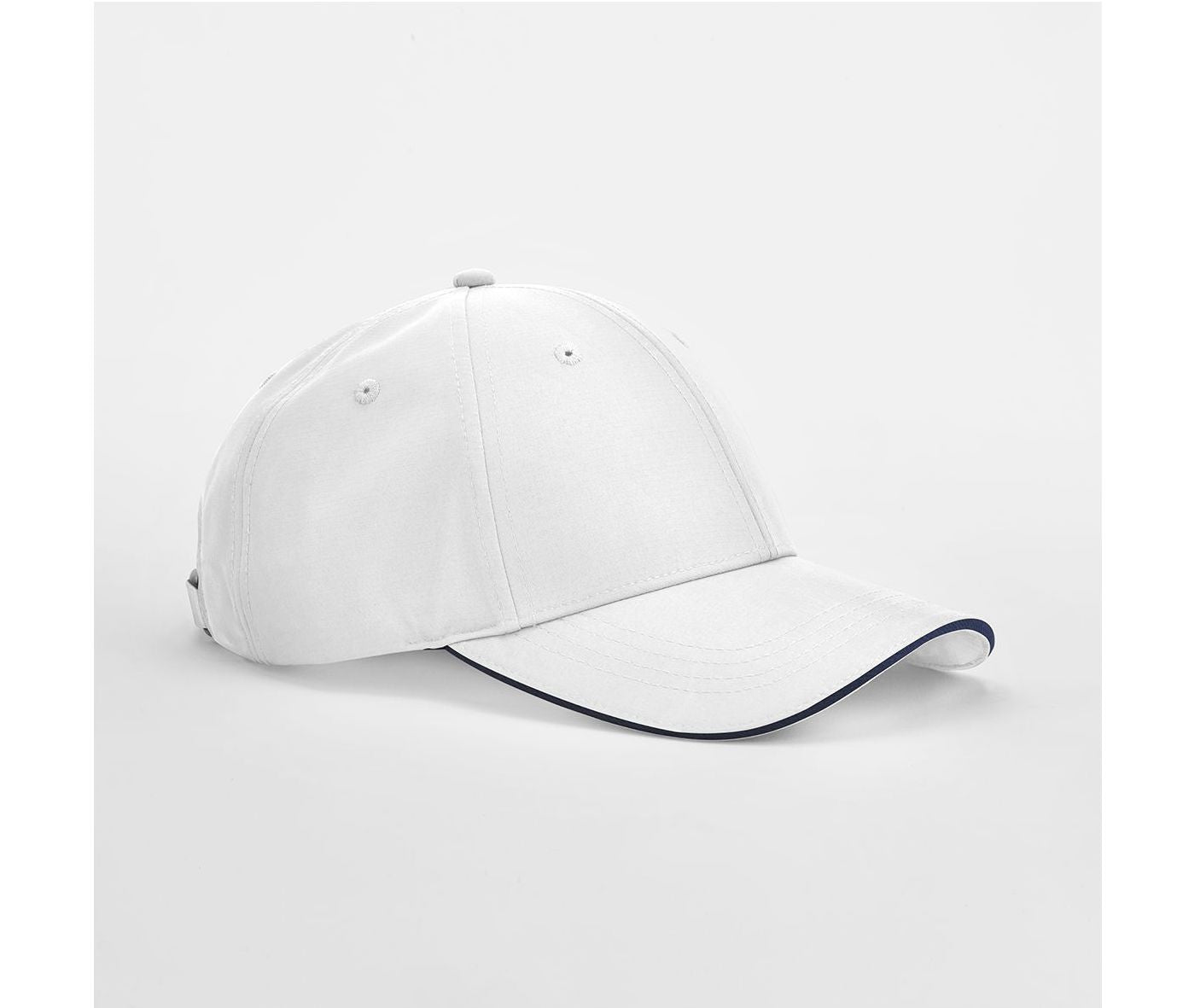 Casquette 6 Pans Avec Liseré - White / French Navy