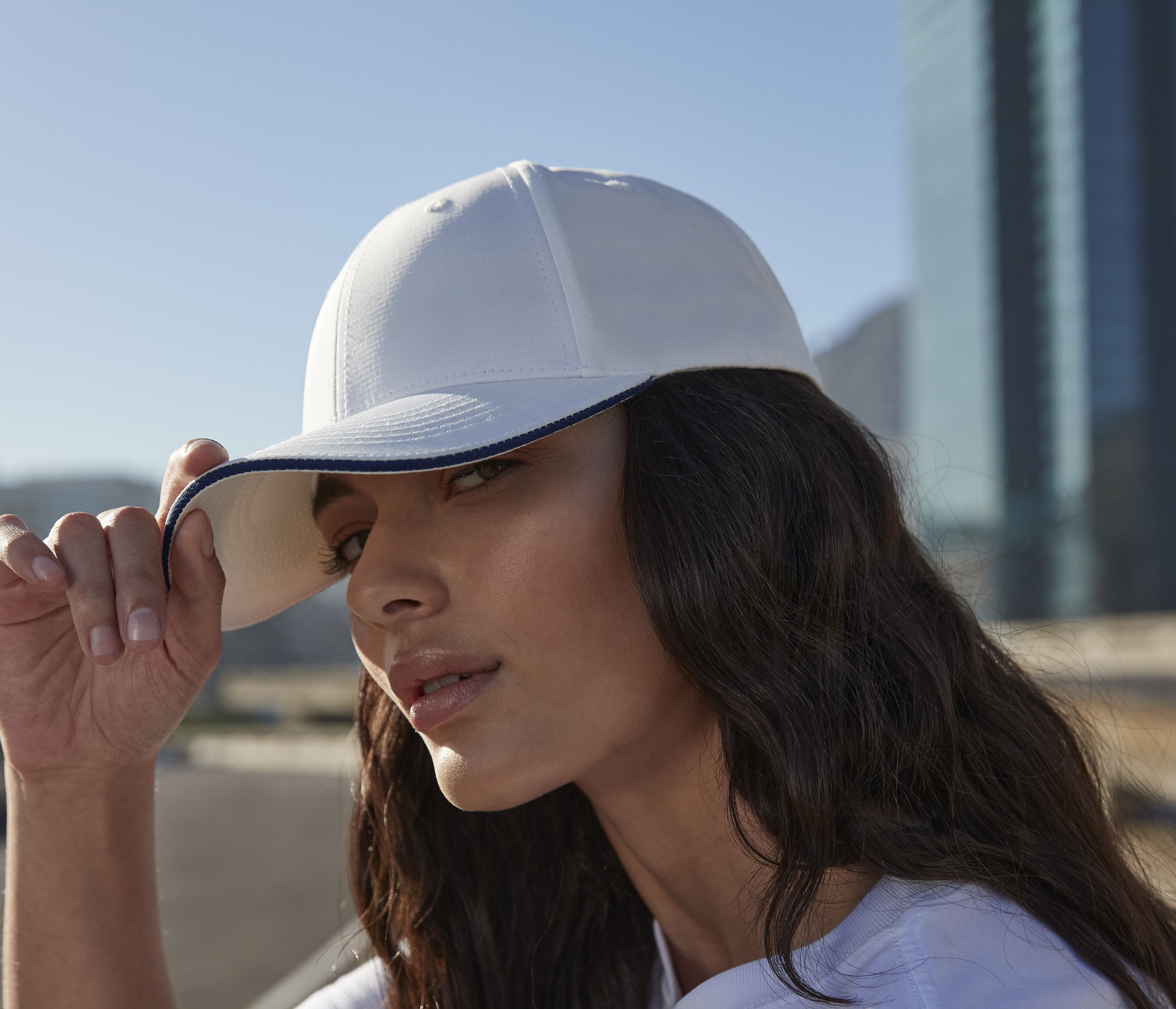 Casquette 6 pans avec liseré