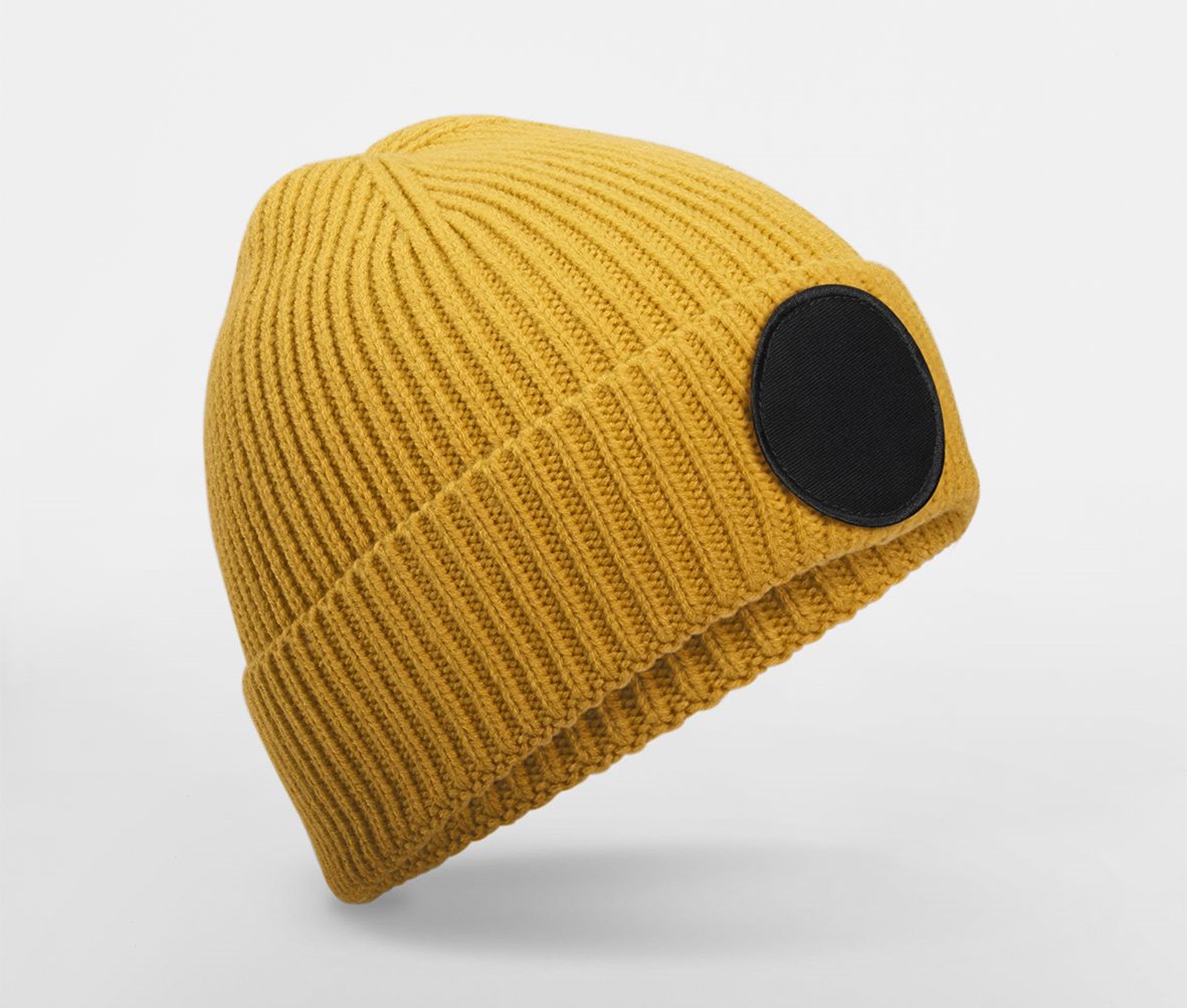 Bonnet Avec Empiècement Rond - Mustard/black