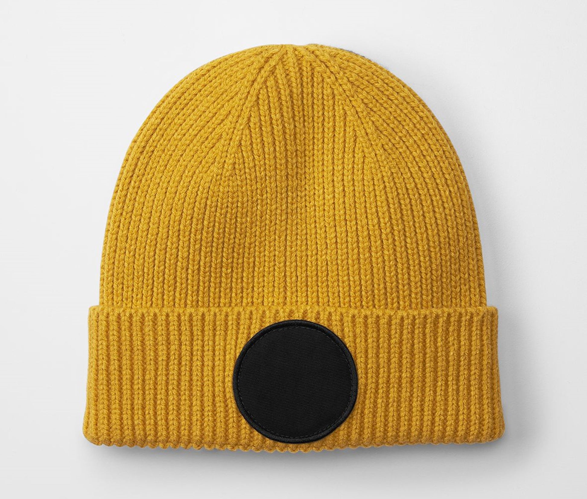 Bonnet Avec Empiècement Rond - Mustard/black