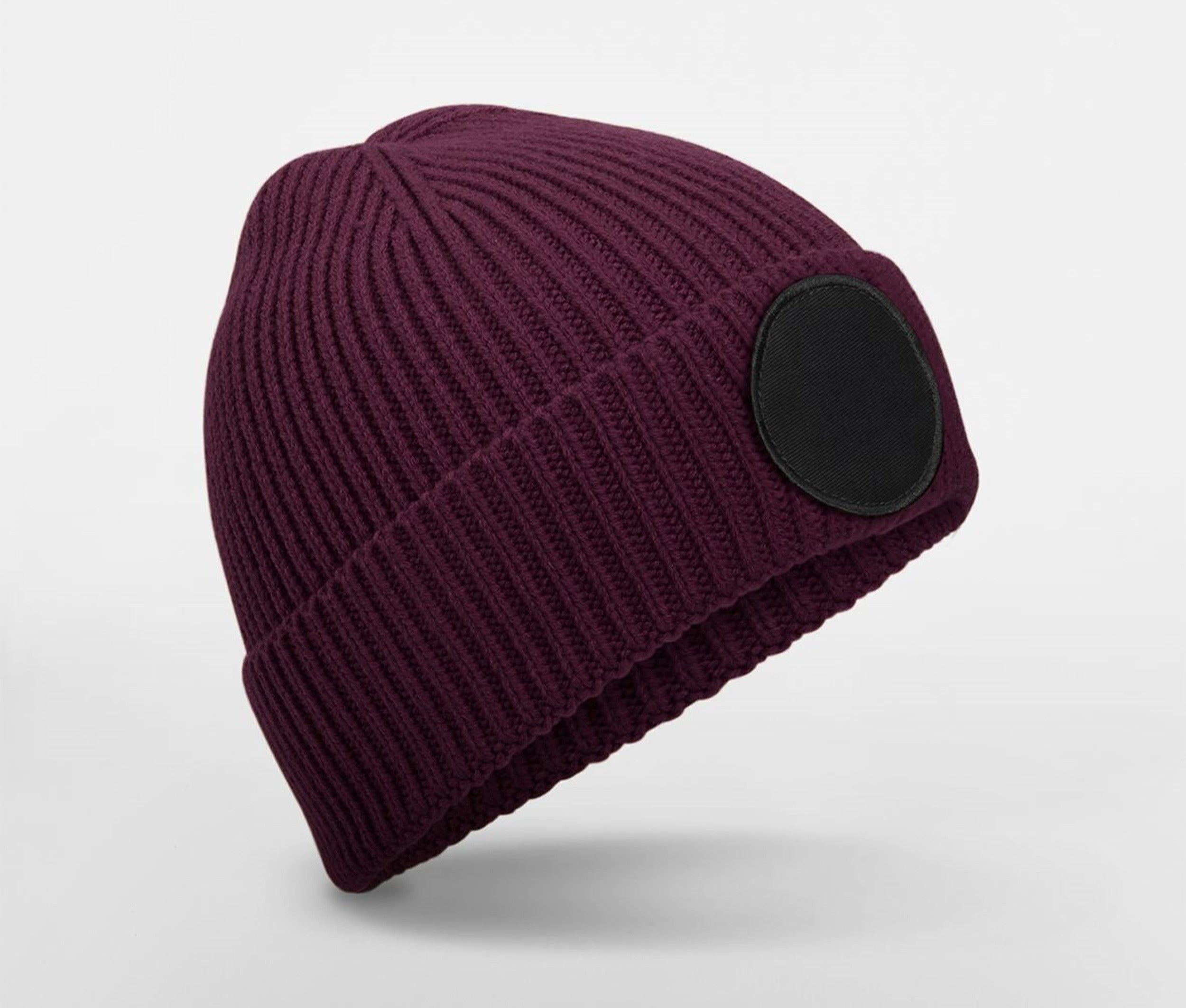 Bonnet Avec Empiècement Rond - Burgundy/black