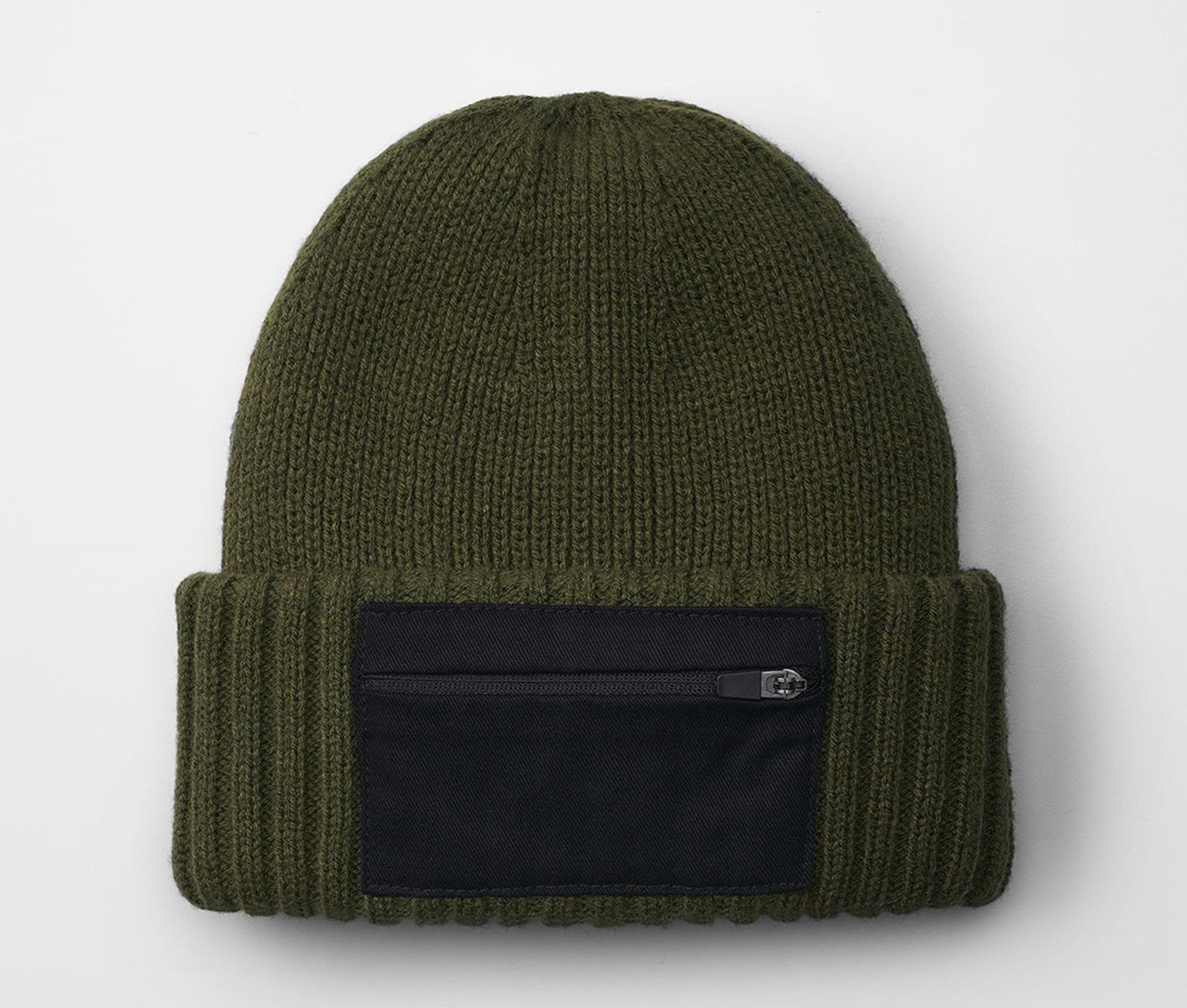 Bonnet Avec Poche - Military Green/black